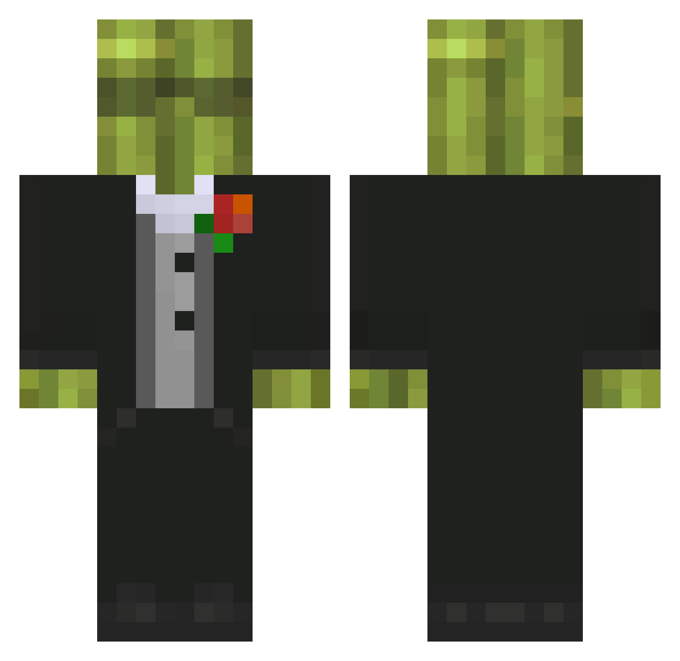 bambus49 Minecraft skin, front and back view