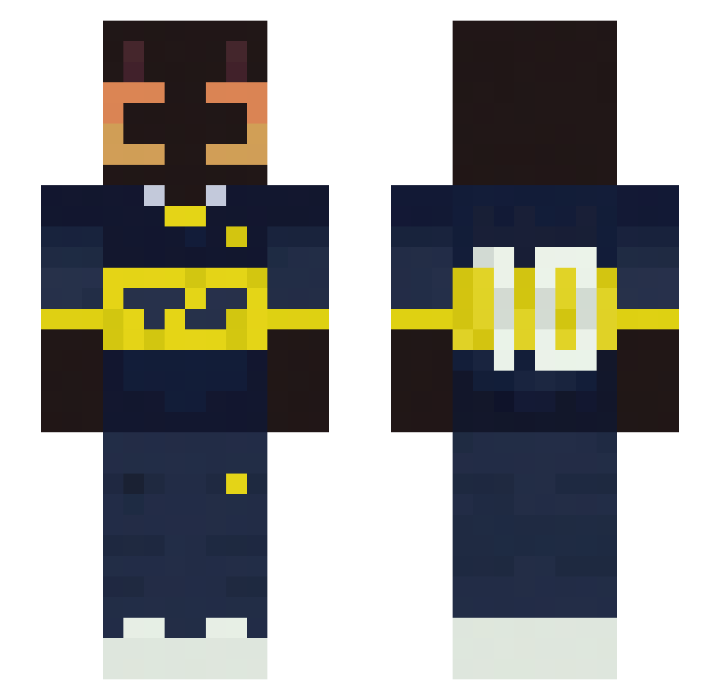 cooldonut67 Minecraft skin, front and back view