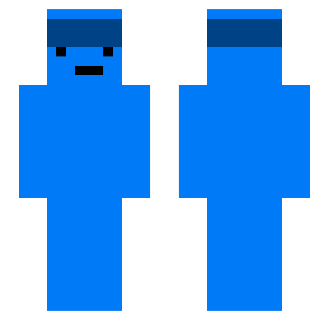 Waterbottle98381 Minecraft skin, front and back view