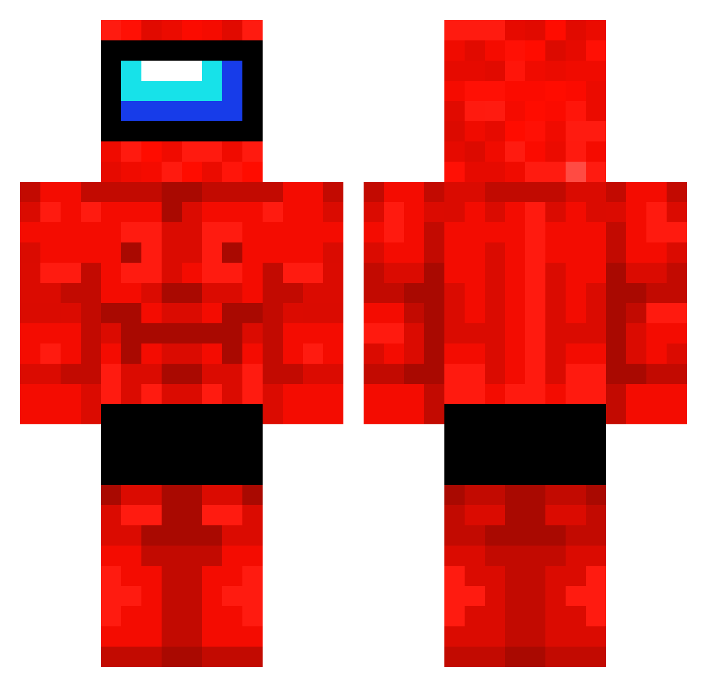 Susurrous Minecraft skin, front and back view