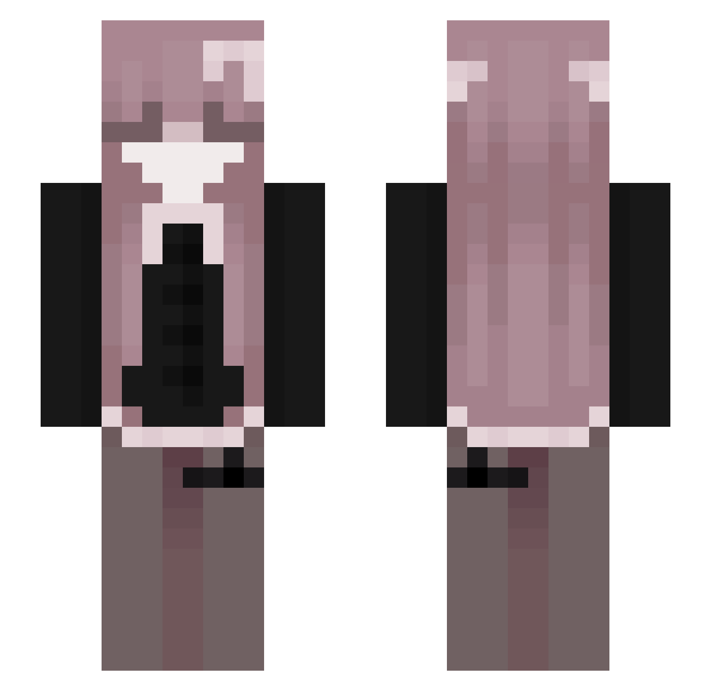 miyoribtw Minecraft skin, front and back view