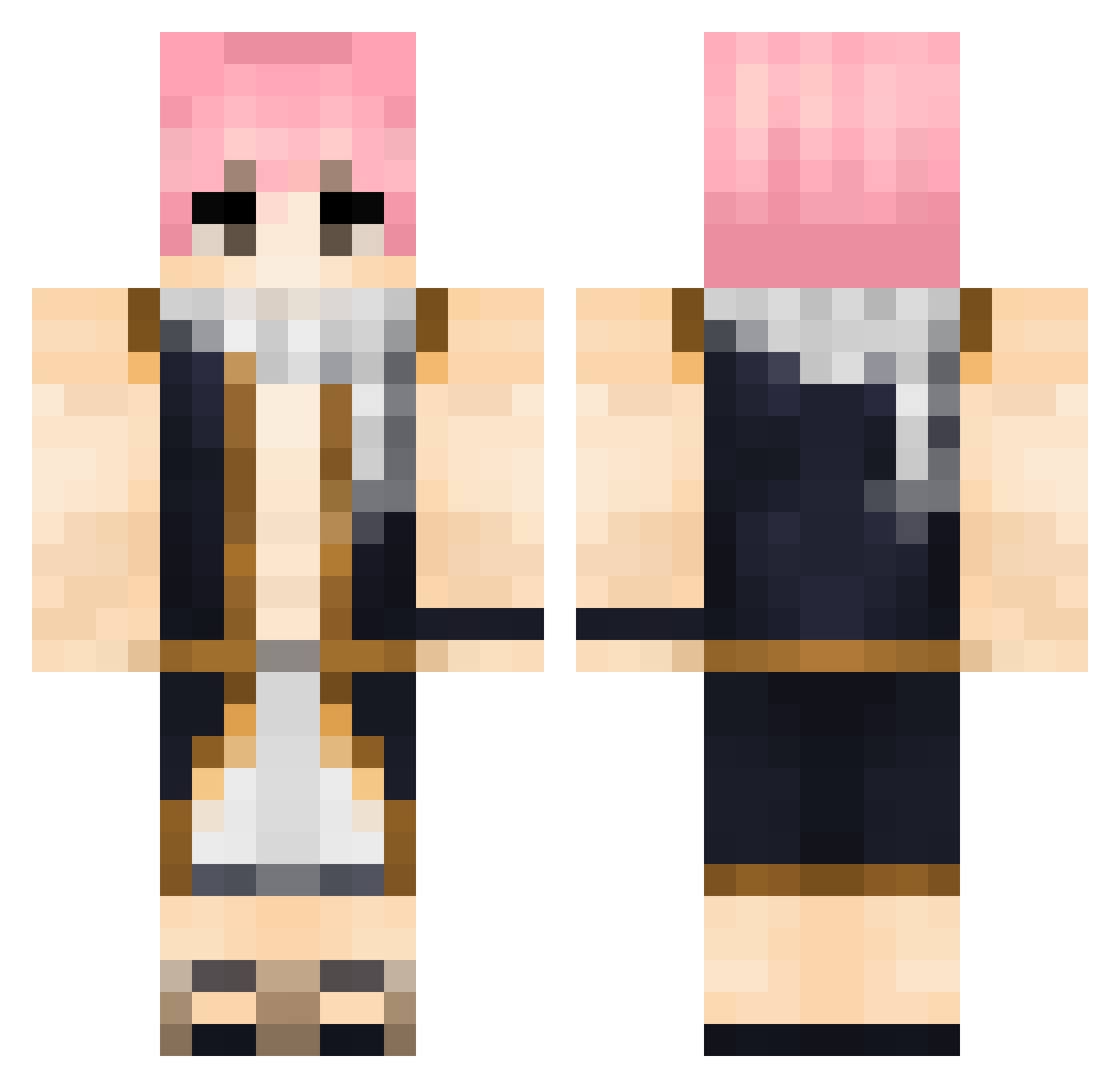 TotallyLowIQ Minecraft skin, front and back view