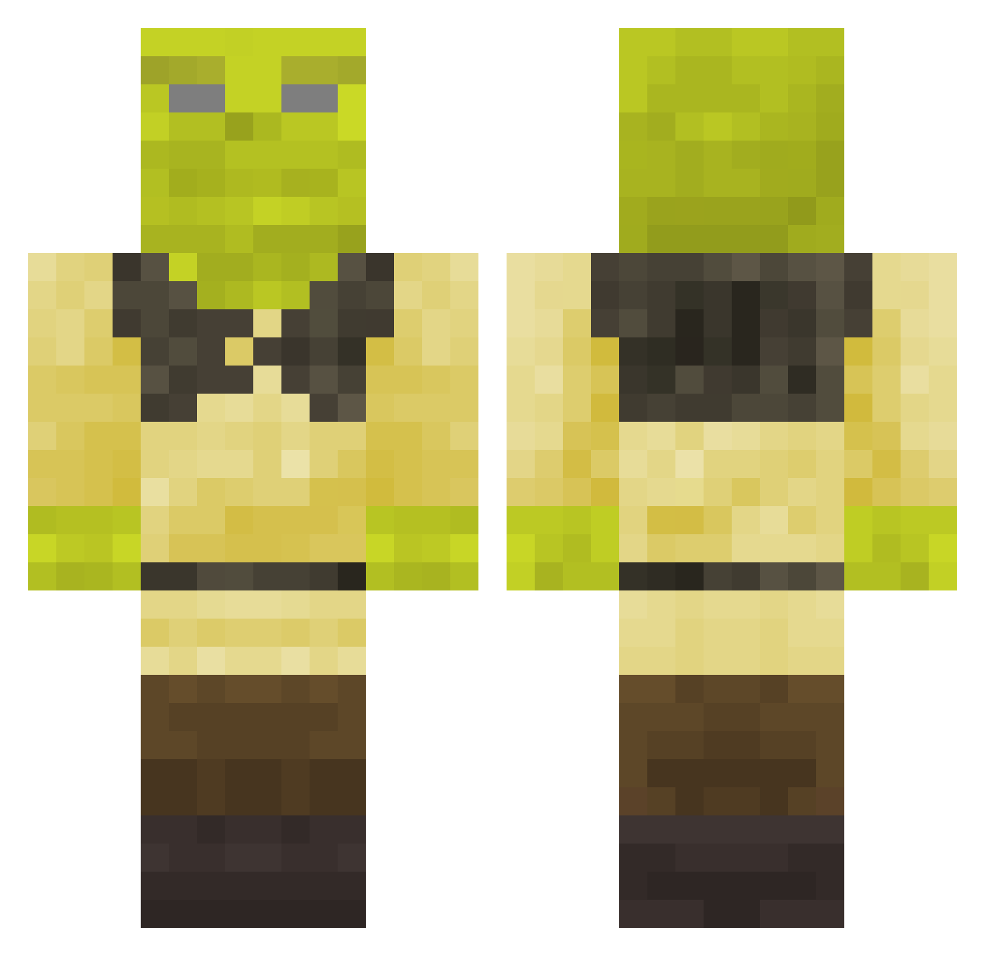 daiko1234 Minecraft skin, front and back view