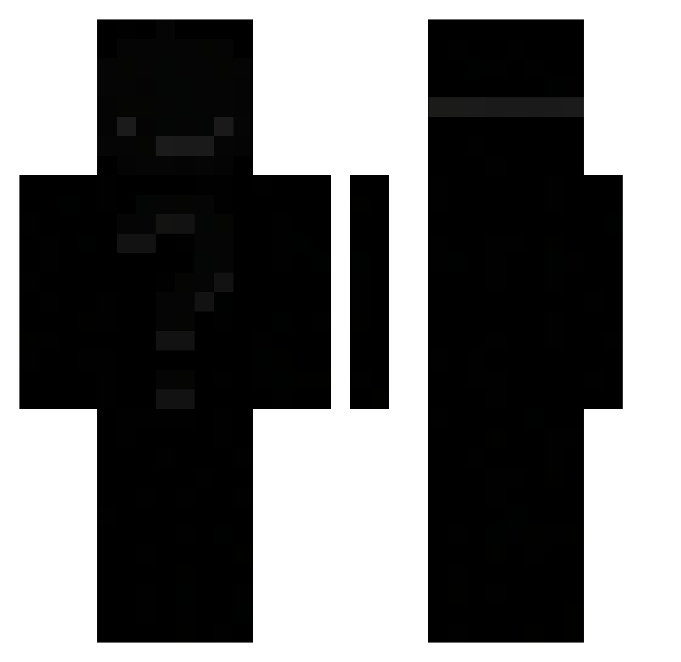 xyromz Minecraft skin, front and back view