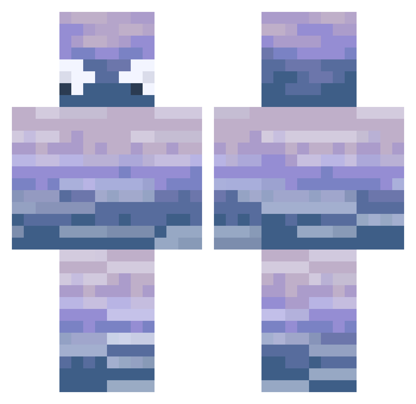 GermanJustus Minecraft skin, front and back view