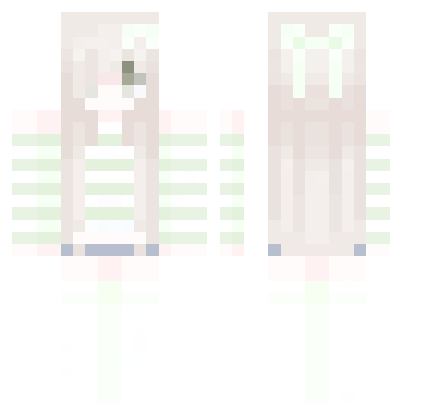 Rodrest Minecraft skin, front and back view
