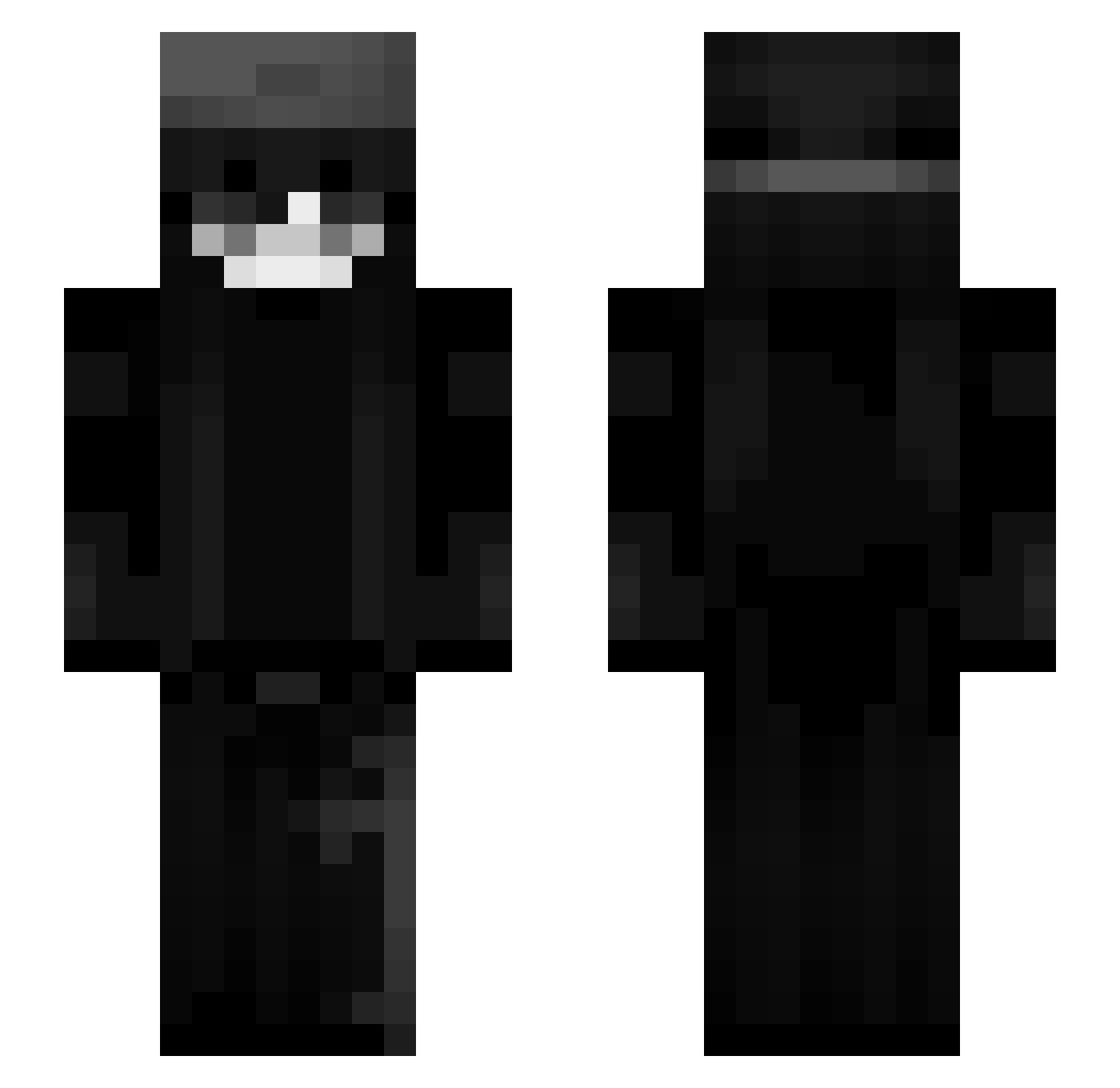 ew_dyln Minecraft skin, front and back view