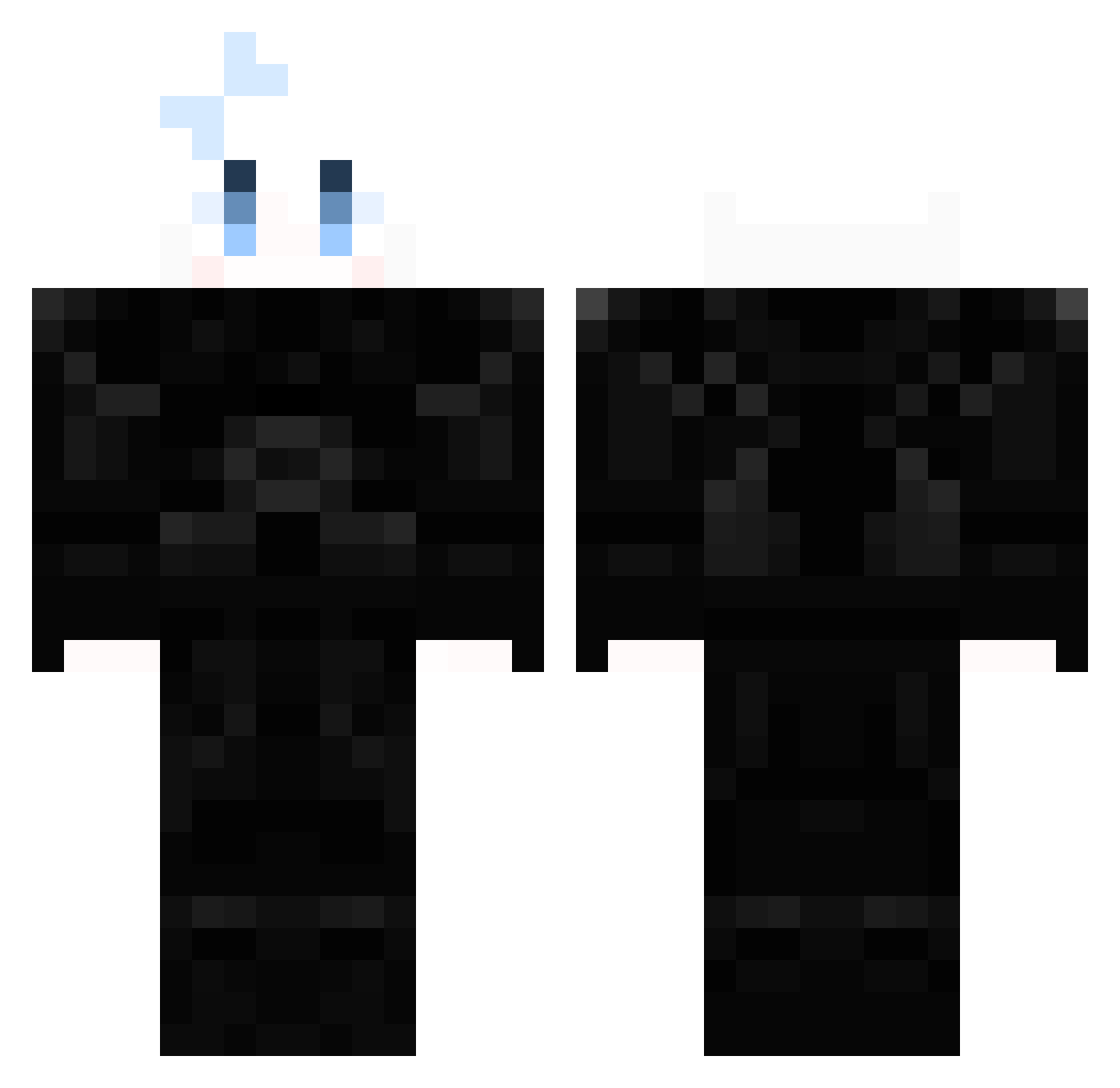 Stephine Minecraft skin, front and back view