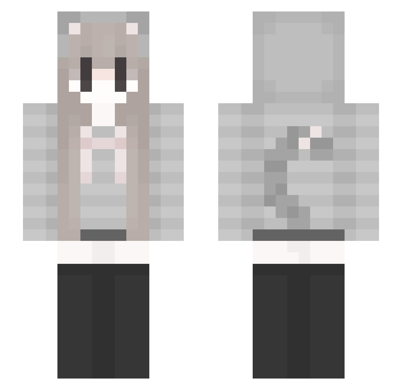jungkookgooner67 Minecraft skin, front and back view