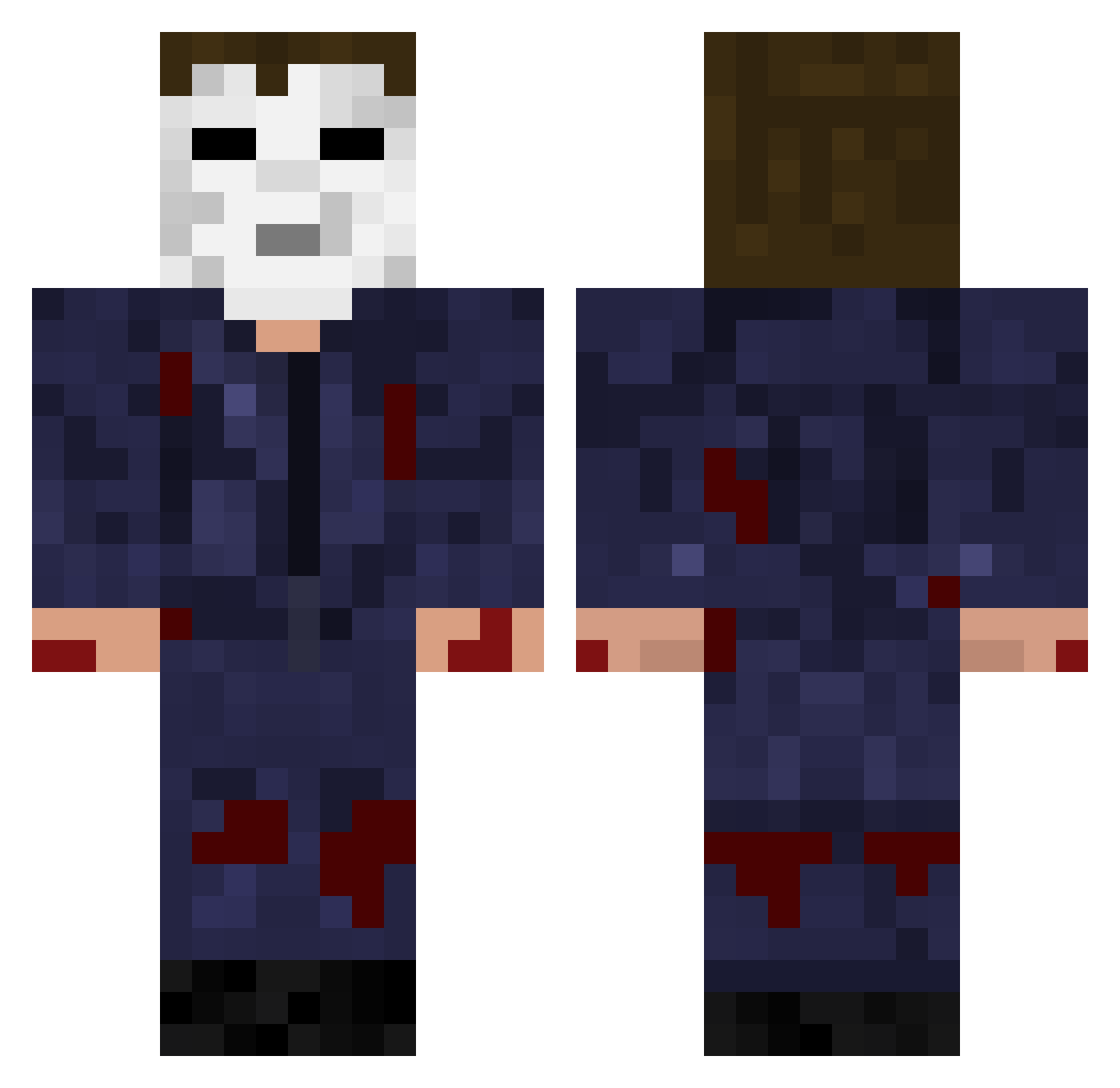 _M83_ Minecraft skin, front and back view