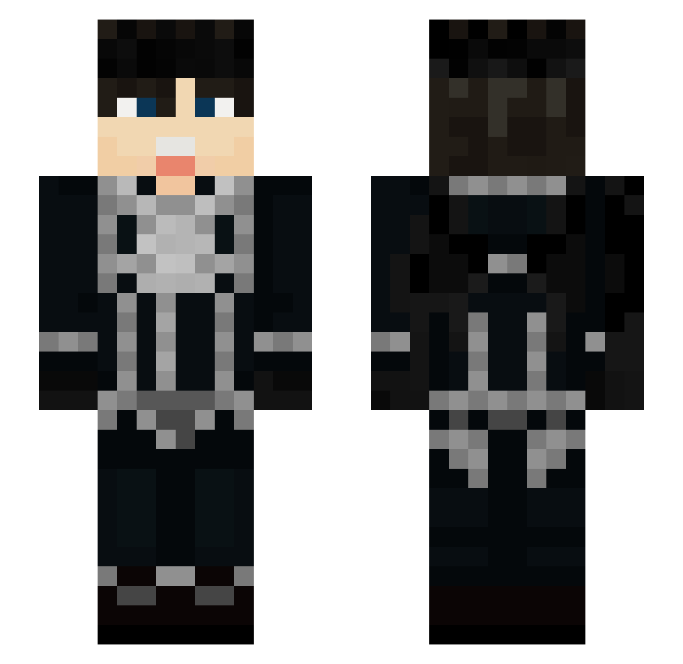 RPGFISH10 Minecraft skin, front and back view