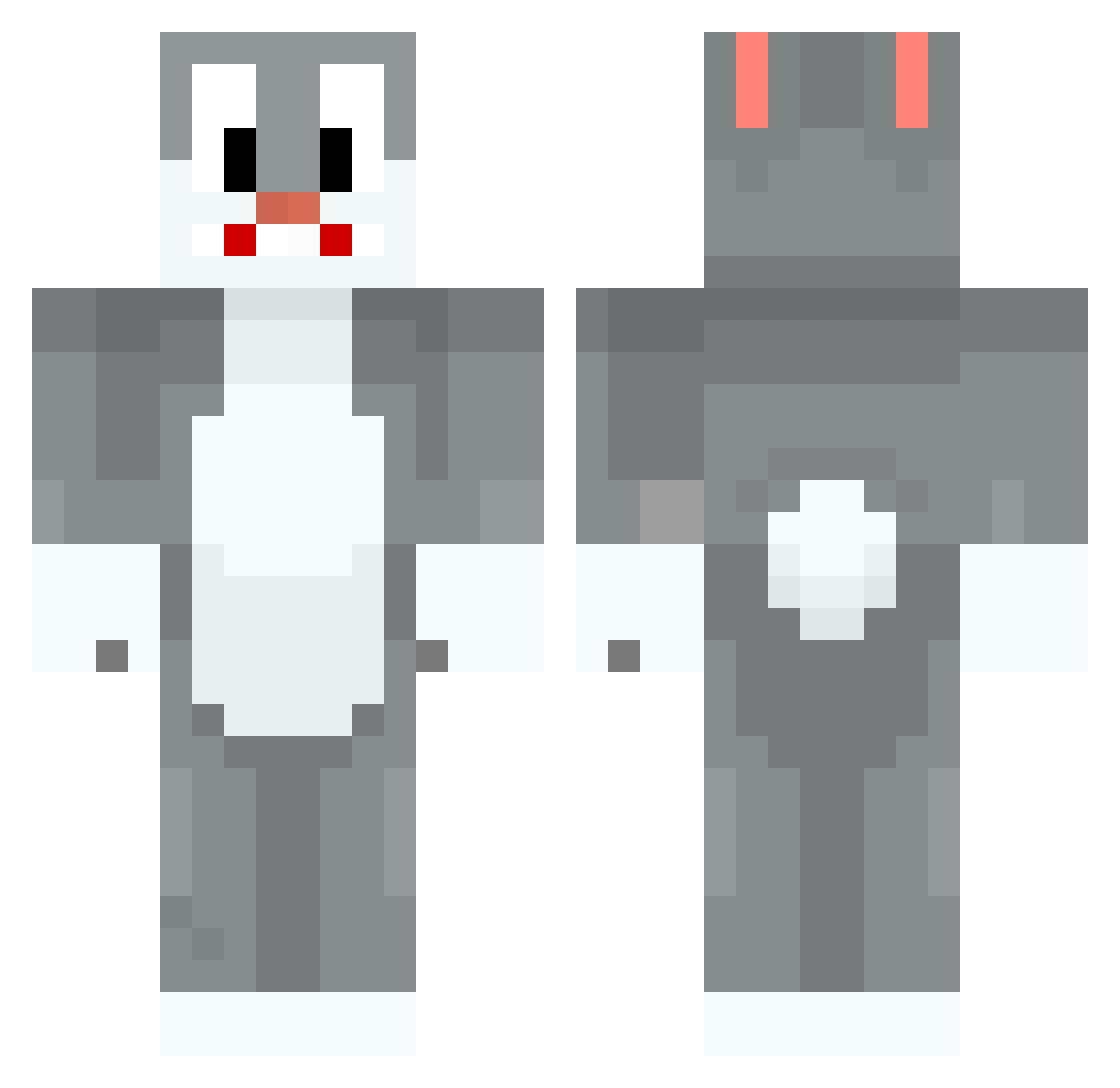 S1mbay Minecraft skin, front and back view