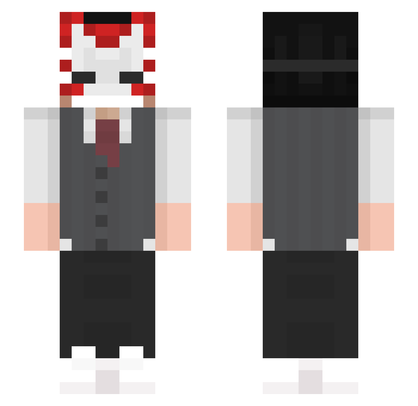 DonSpyke Minecraft skin, front and back view