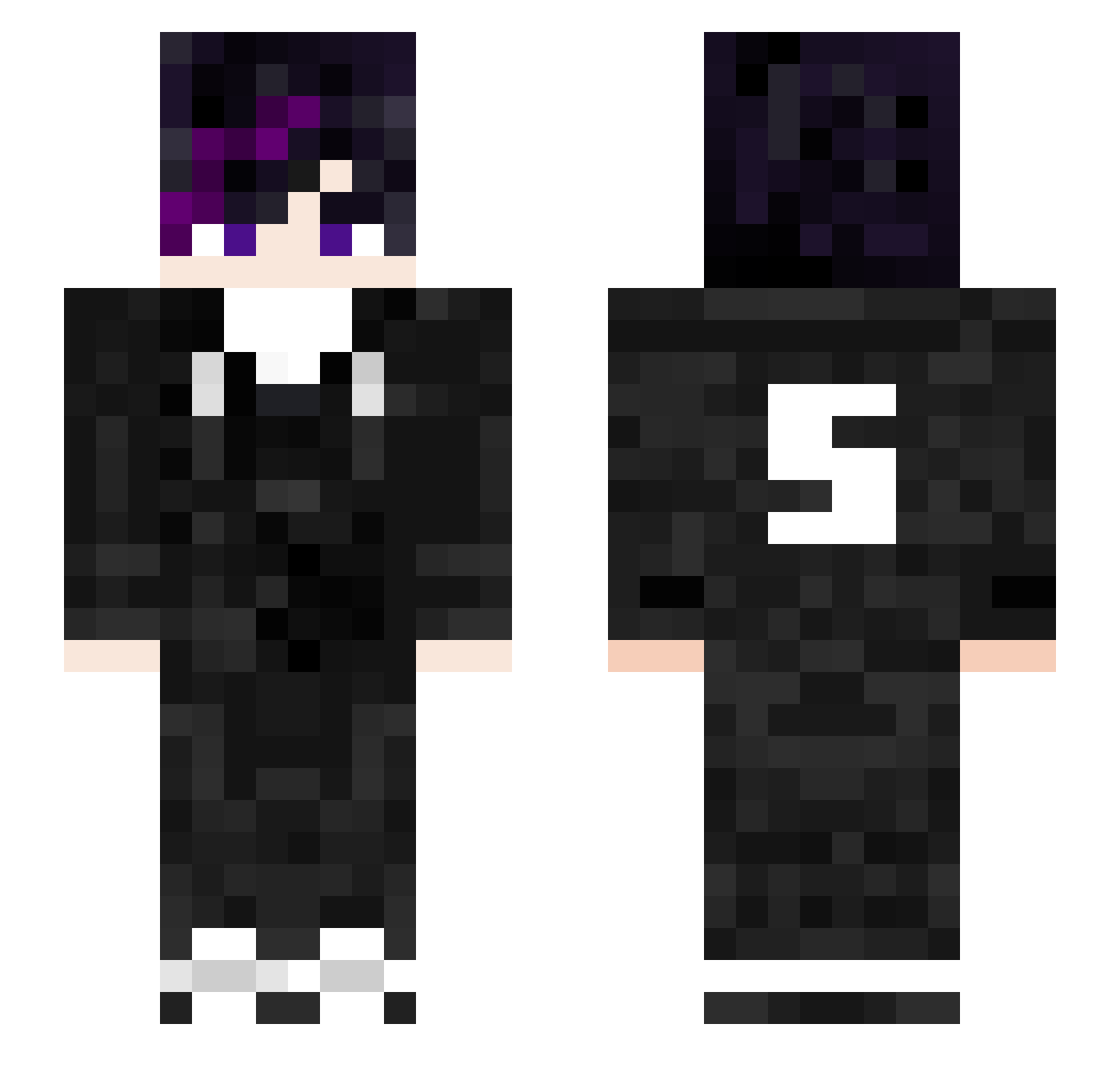 SOLO_SZ Minecraft skin, front and back view