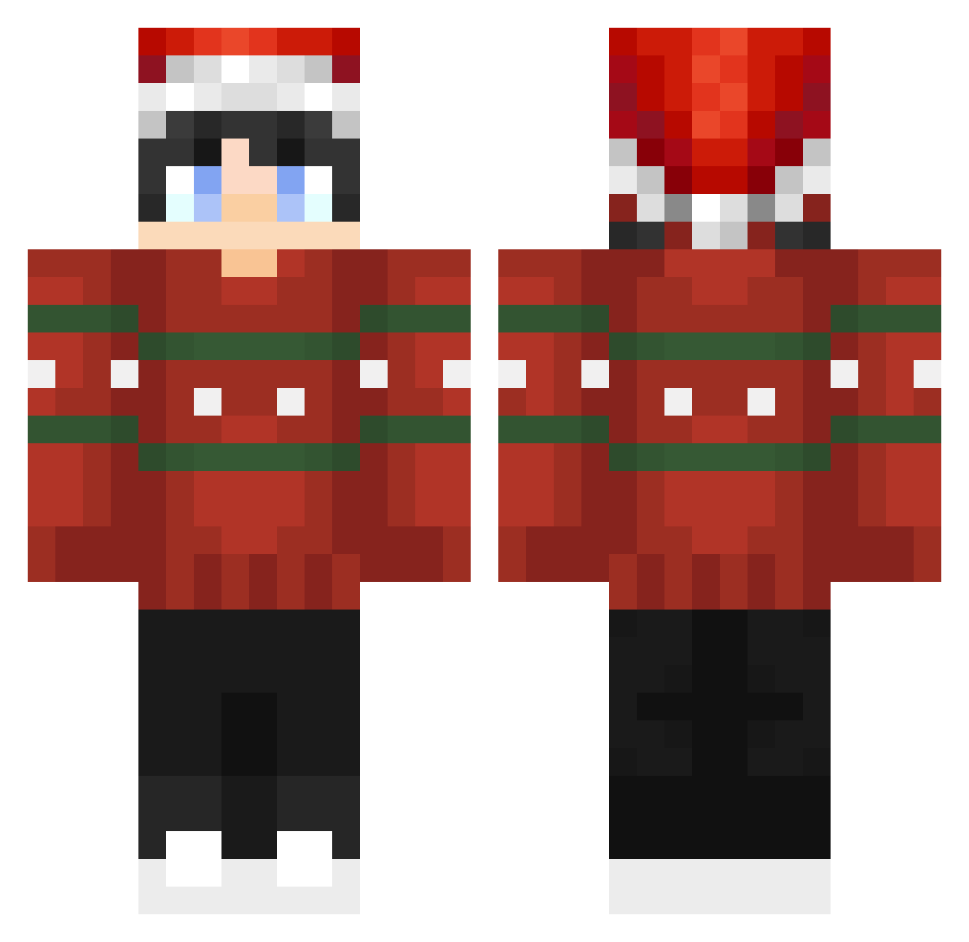 KayC6091 Minecraft skin, front and back view