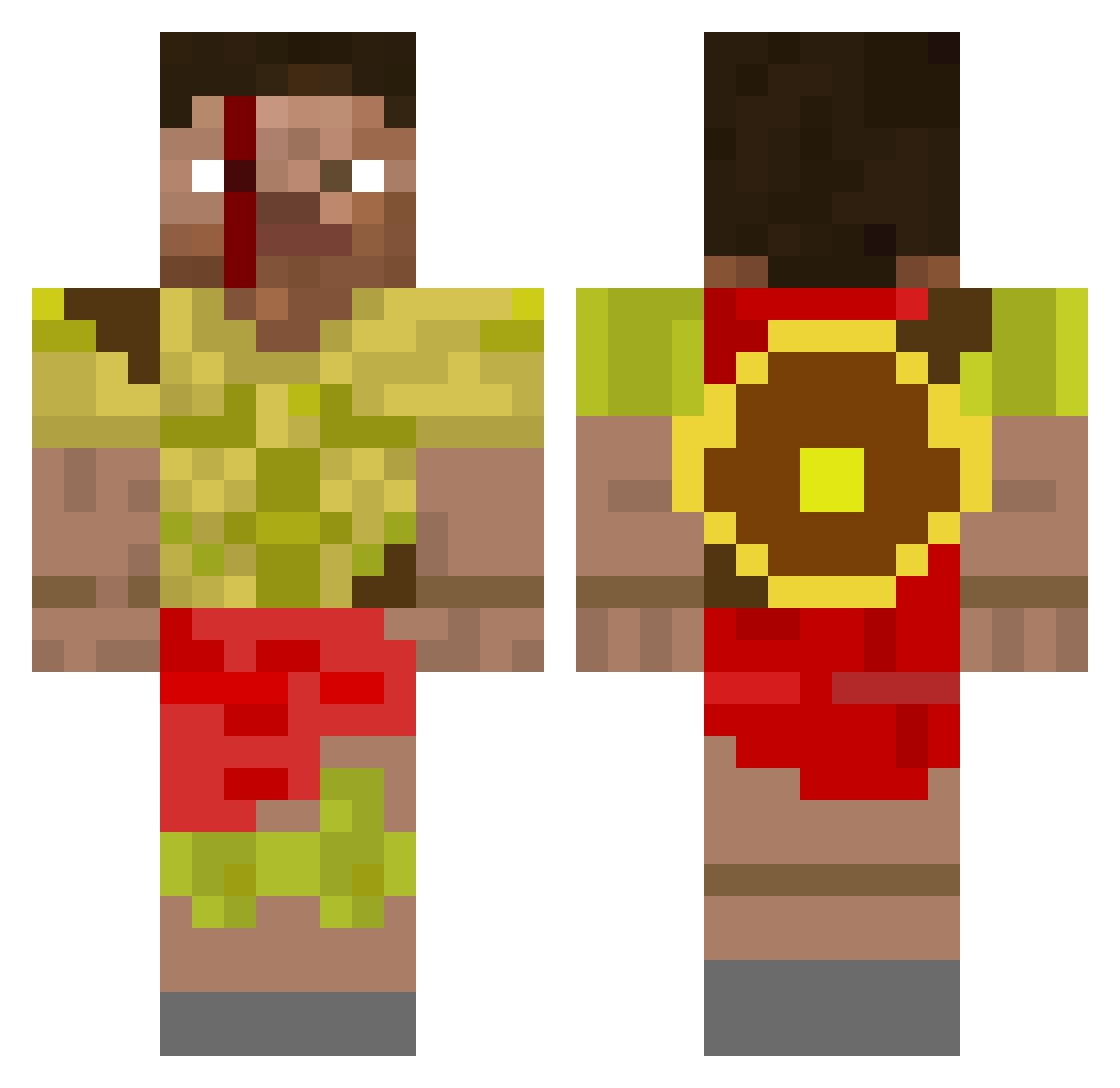 EtienneFerrari Minecraft skin, front and back view