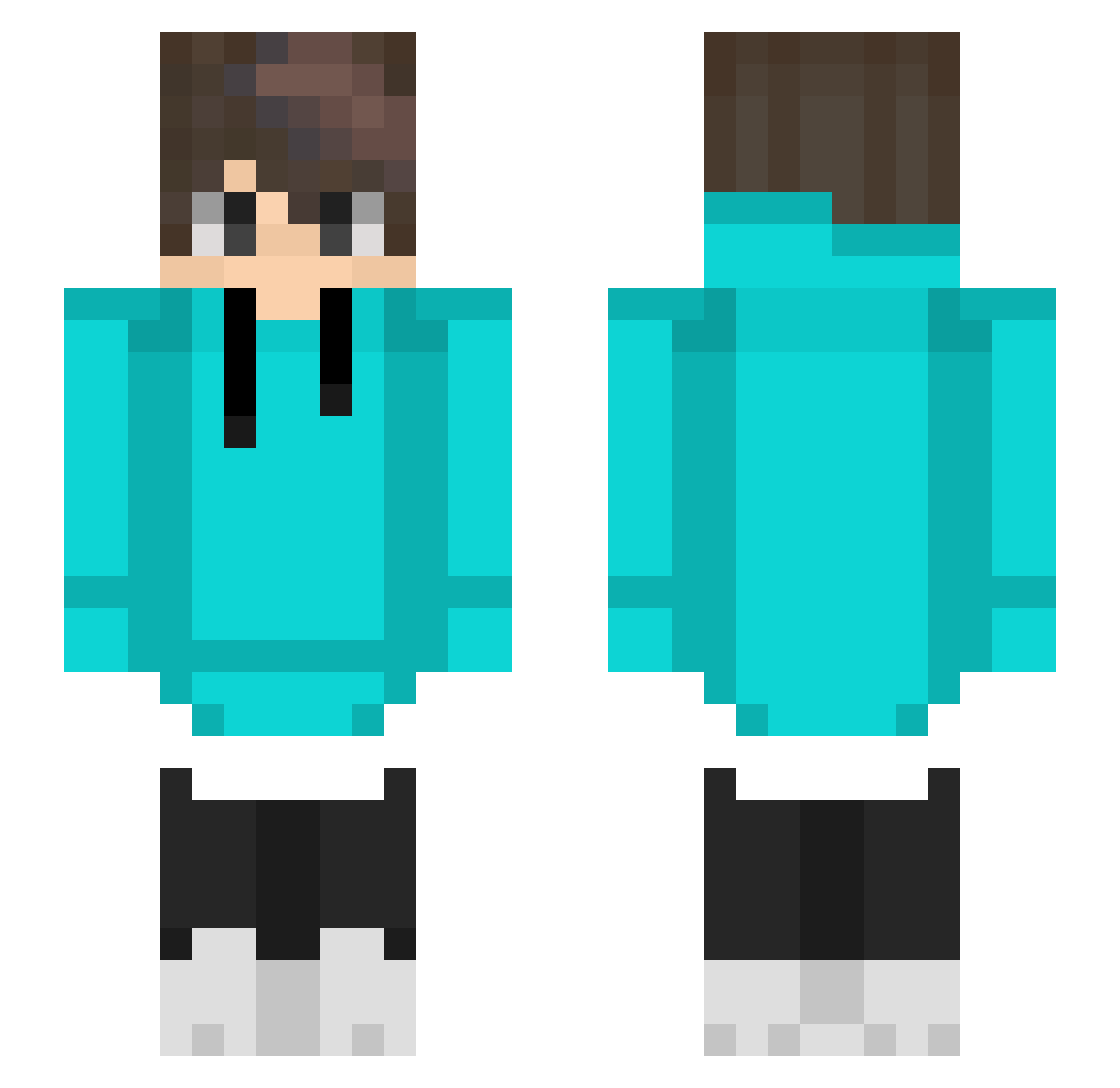 owo_aua_TW Minecraft skin, front and back view