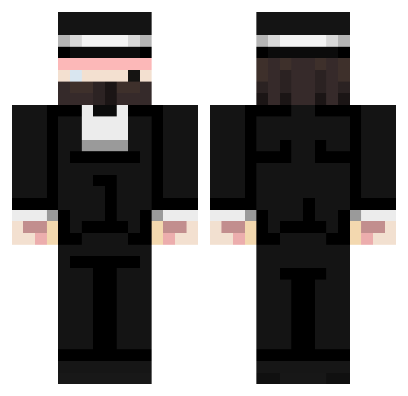 Tony_Cashh_ Minecraft skin, front and back view