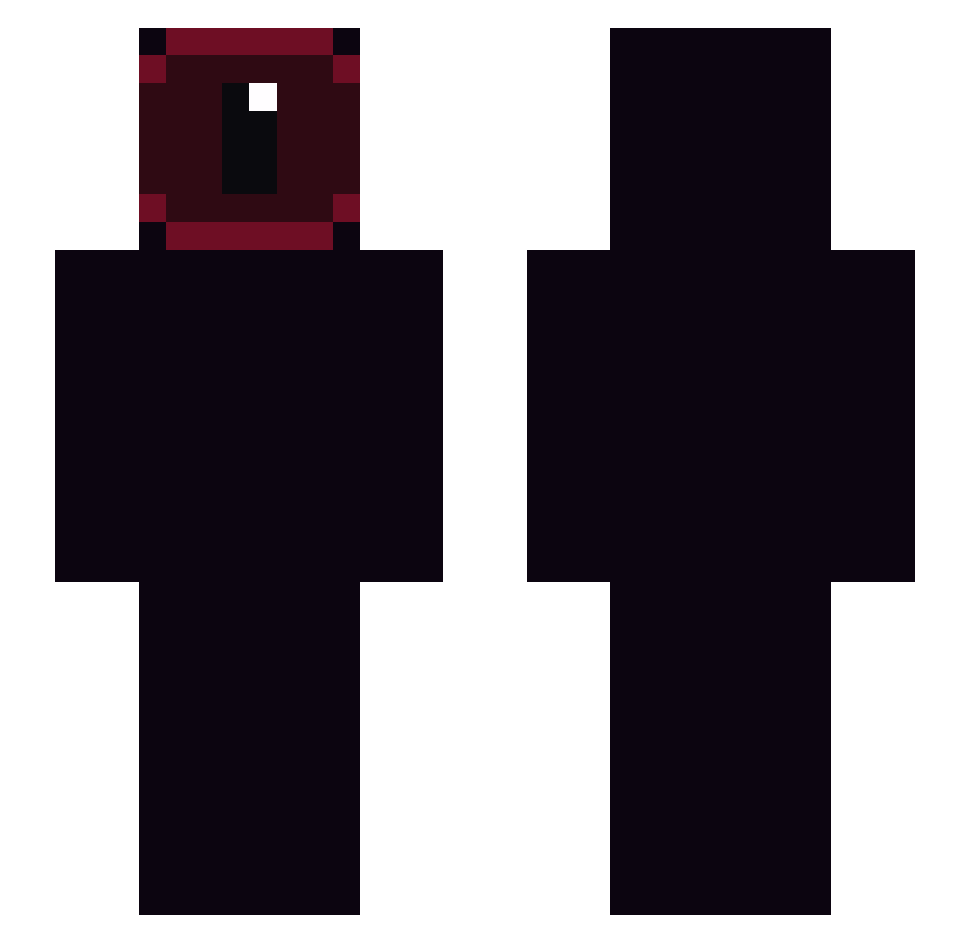dierichkid Minecraft skin, front and back view