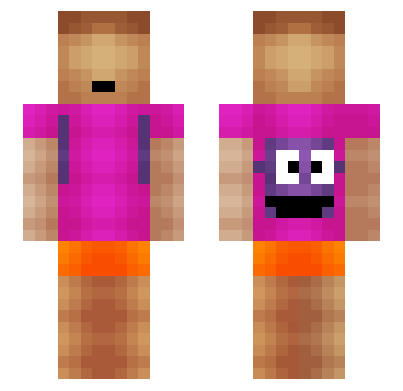 lObtoomyvictimmm Minecraft skin, front and back view