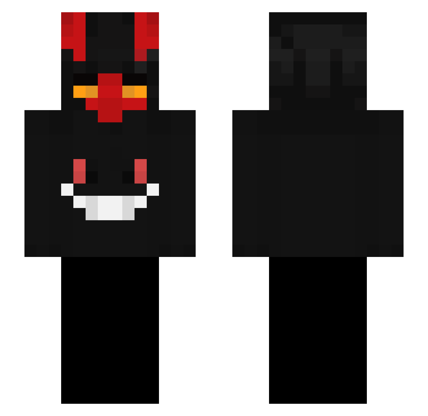 Acordada Minecraft skin, front and back view