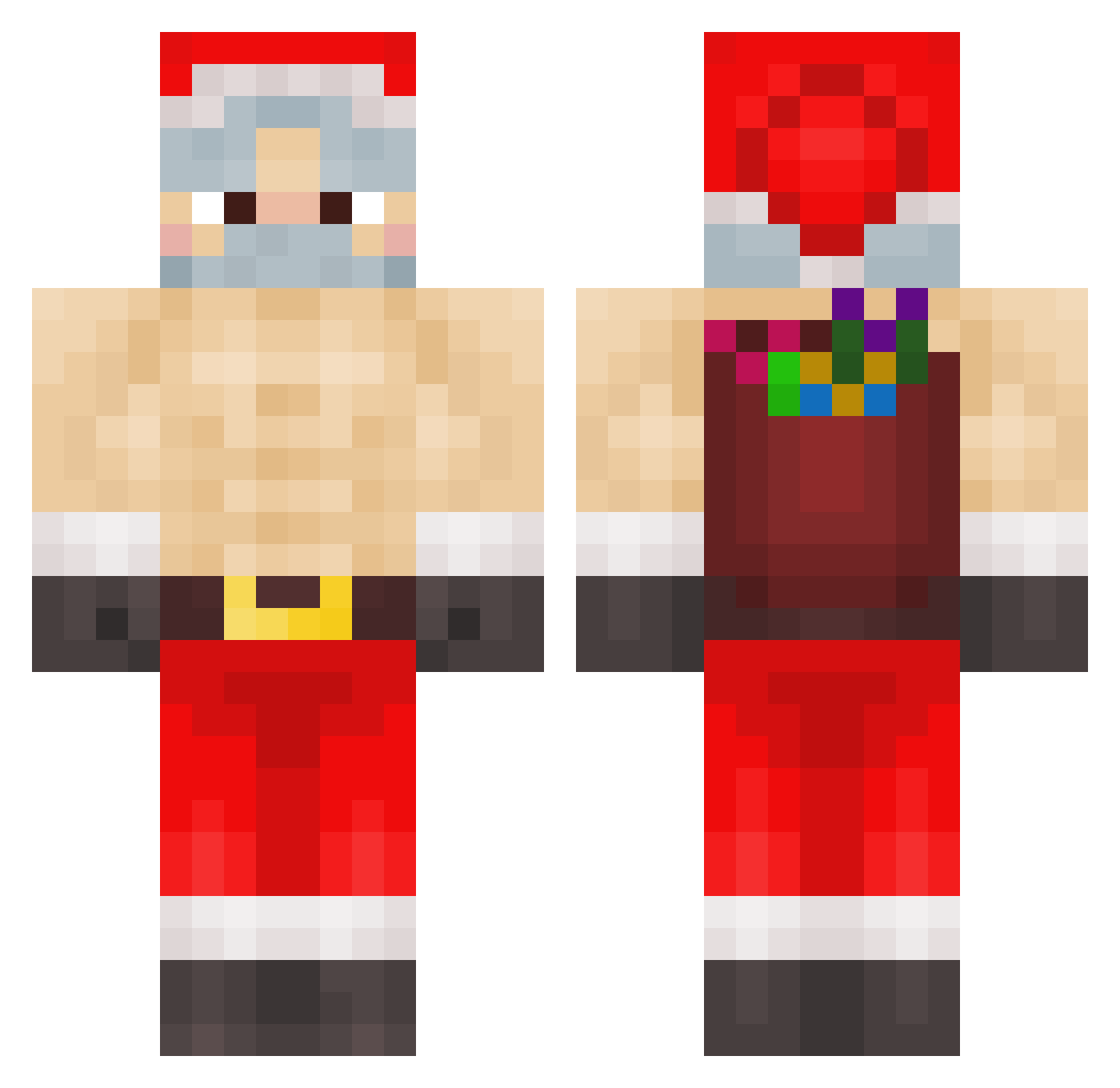 Chanandler_Bong Minecraft skin, front and back view