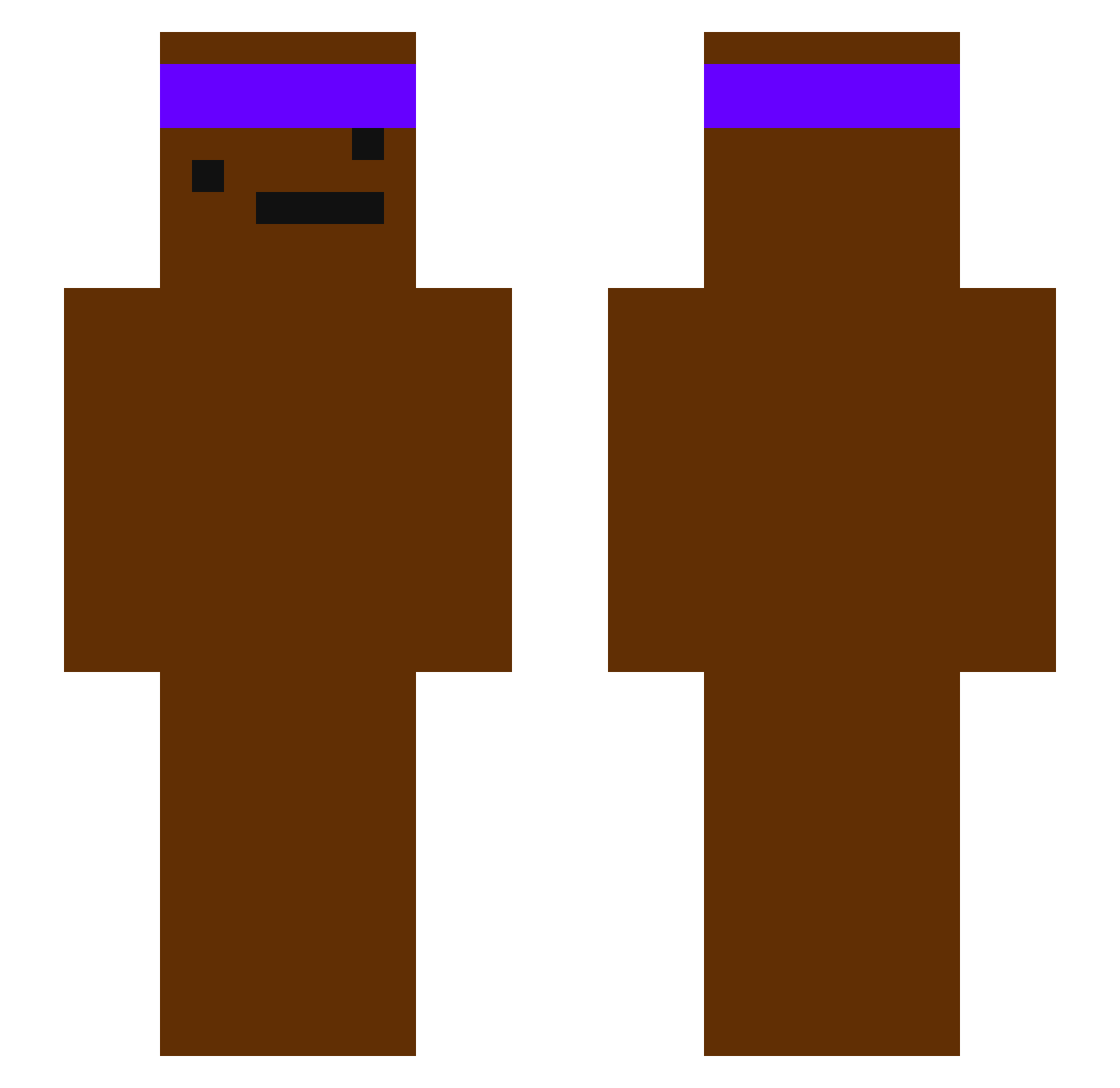 Woffie_ Minecraft skin, front and back view