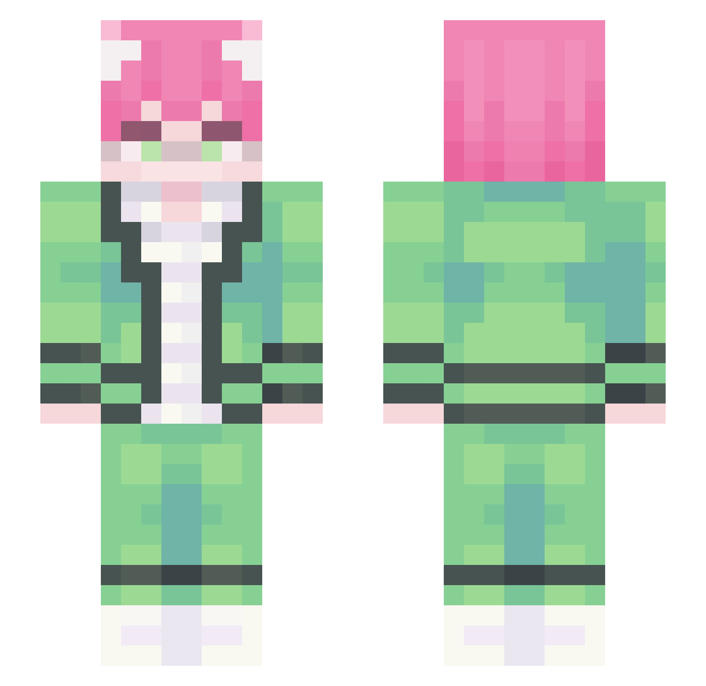 SelinaLin__ Minecraft skin, front and back view