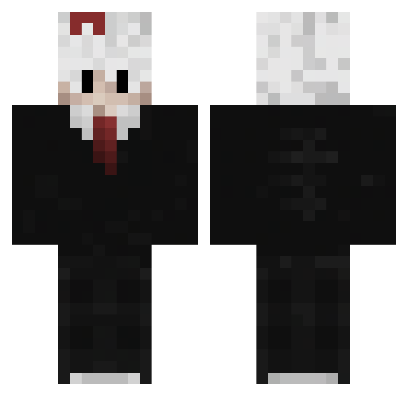 potu_ Minecraft skin, front and back view
