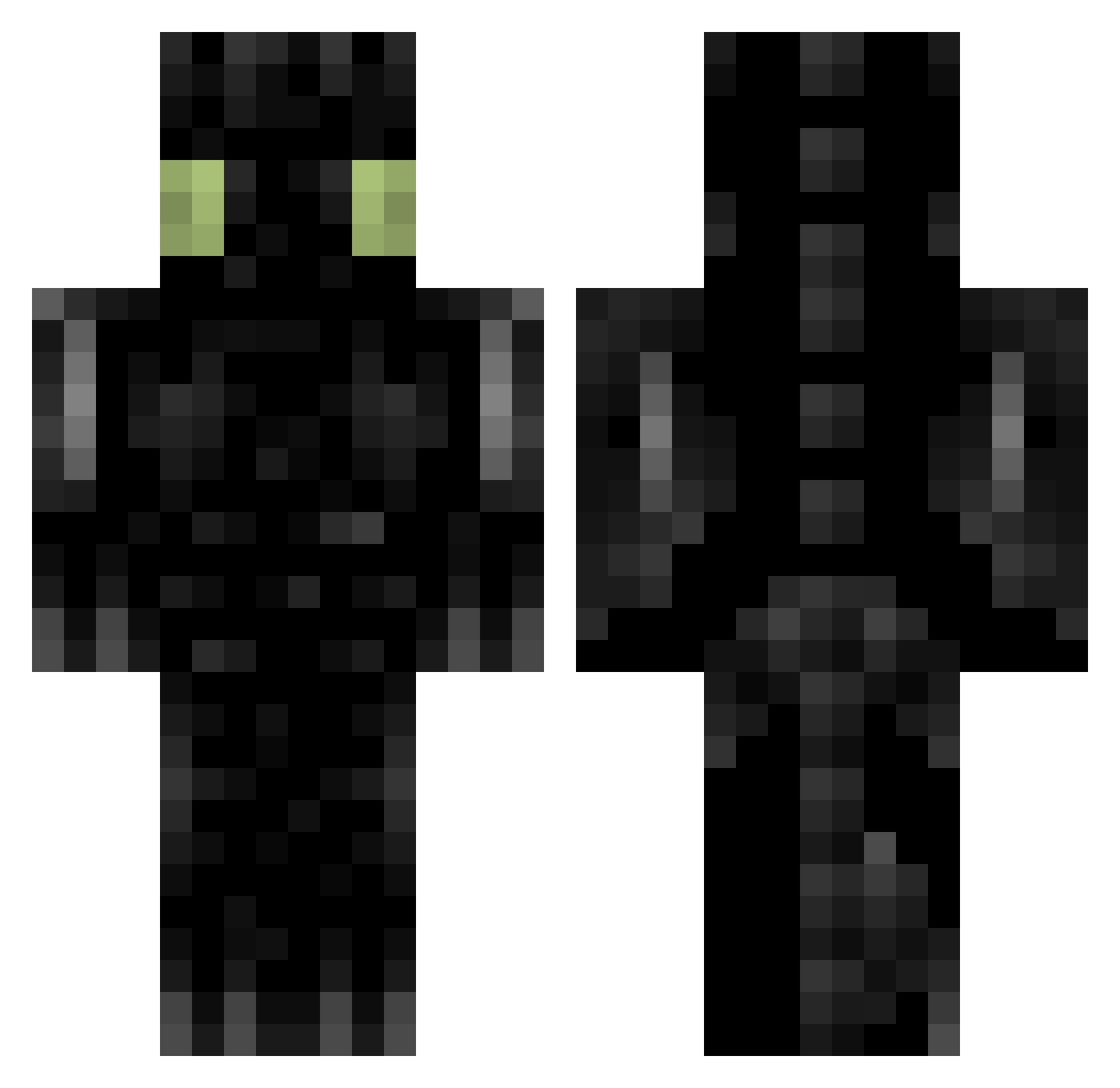 _NateDog Minecraft skin, front and back view