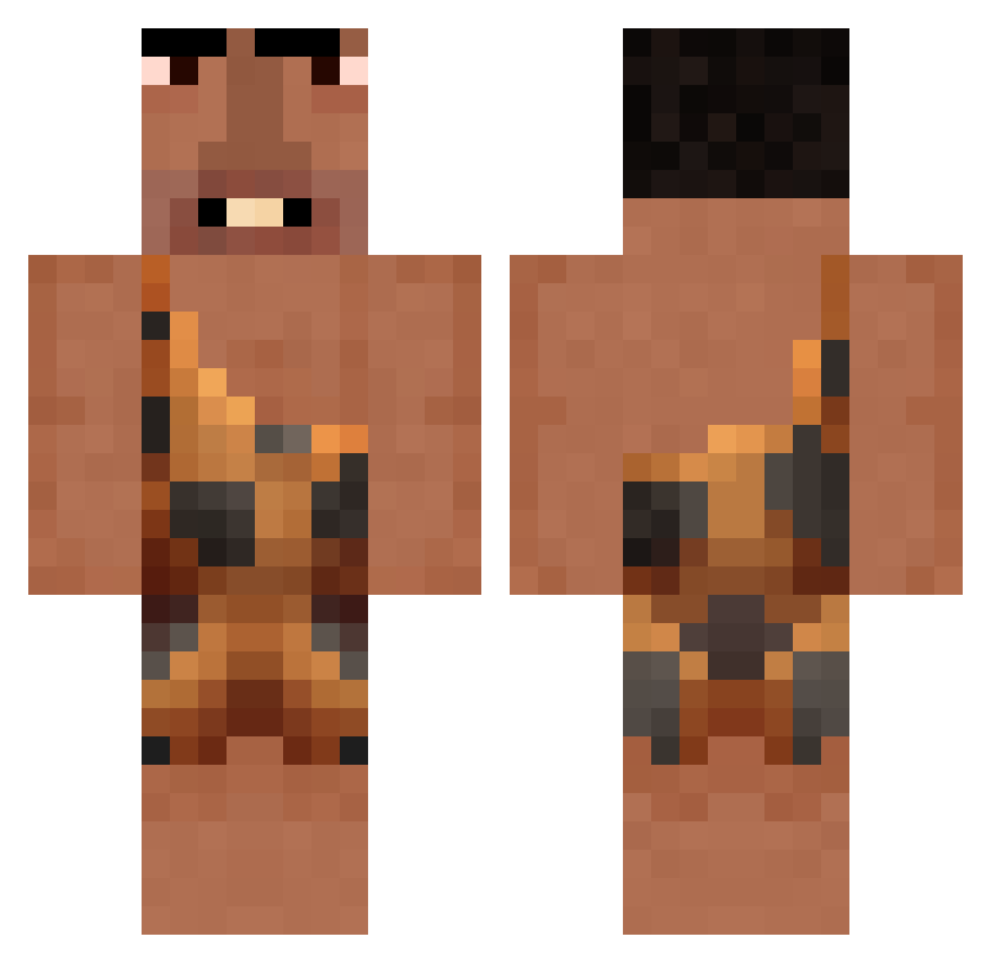 JulianMR03 Minecraft skin, front and back view
