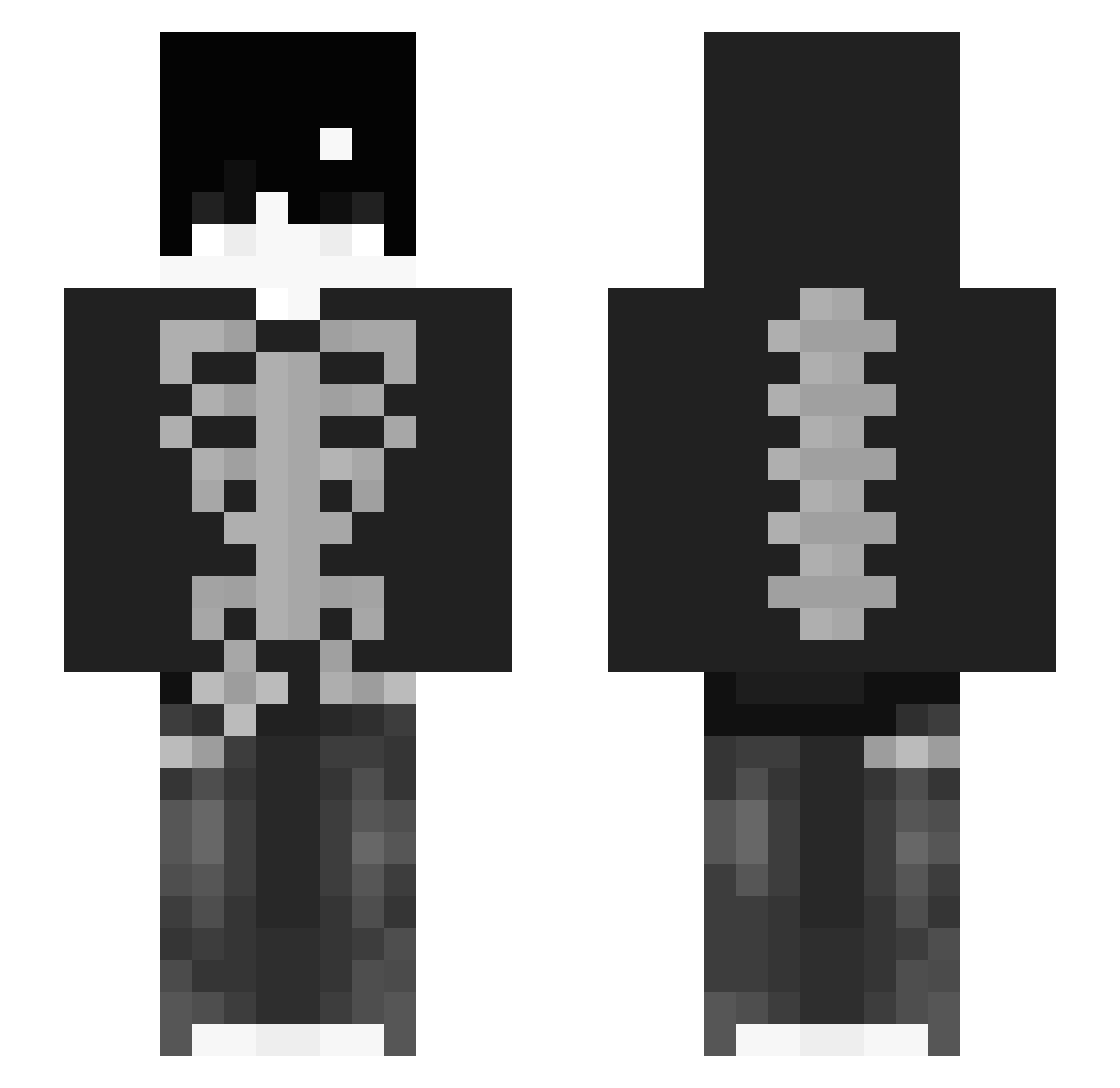 SwordF_GM Minecraft skin, front and back view