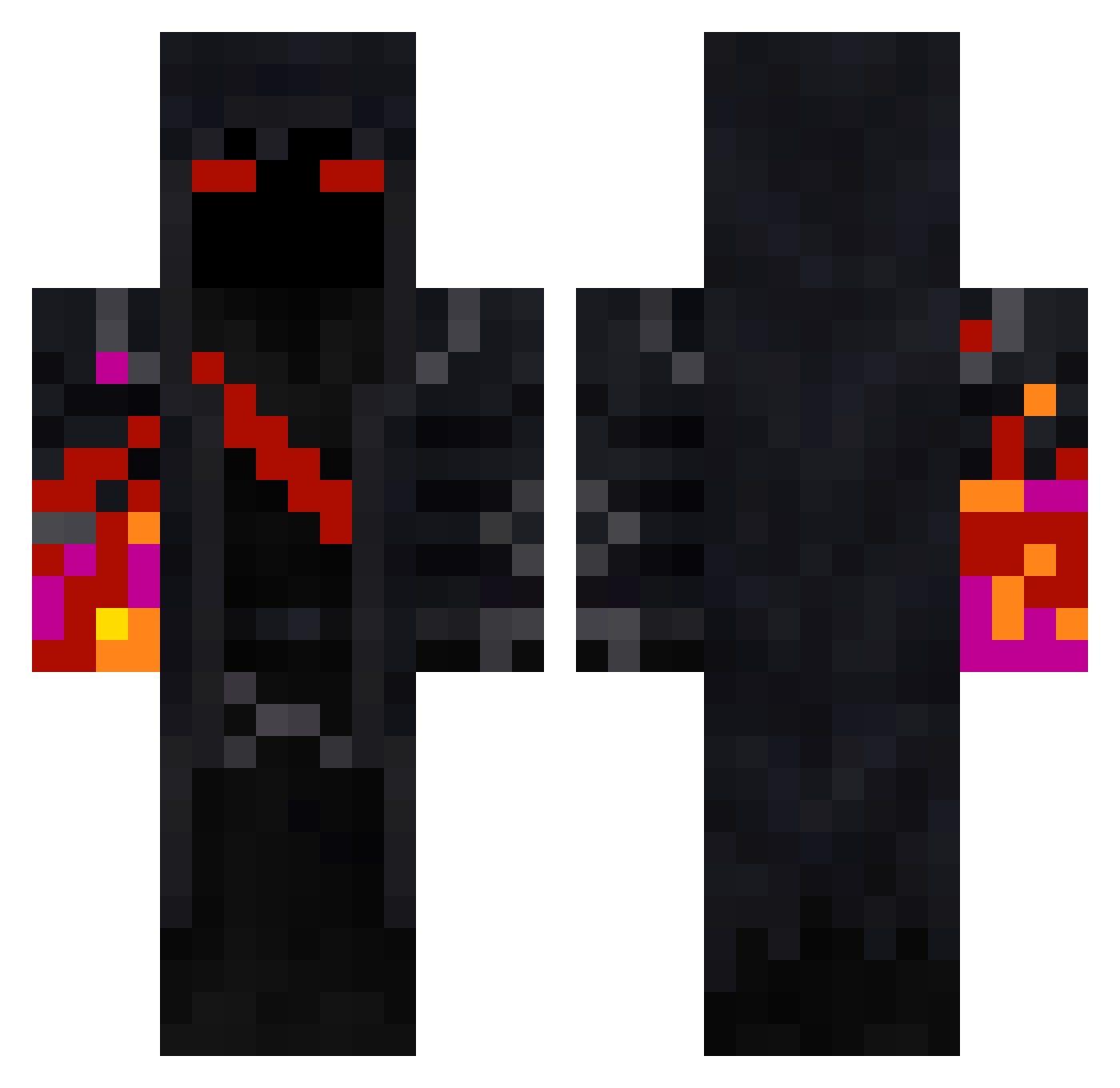 Beastmode101231 Minecraft skin, front and back view