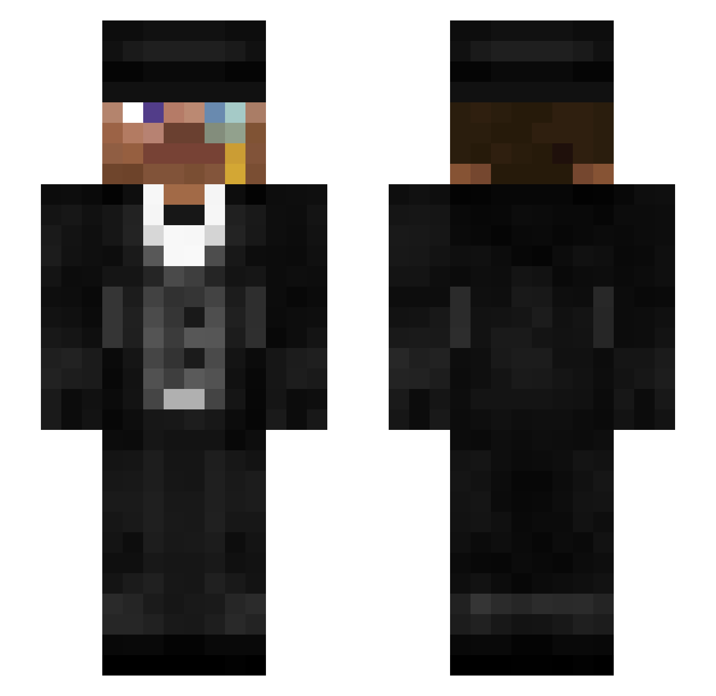 UHQMinecraftUser Minecraft skin, front and back view
