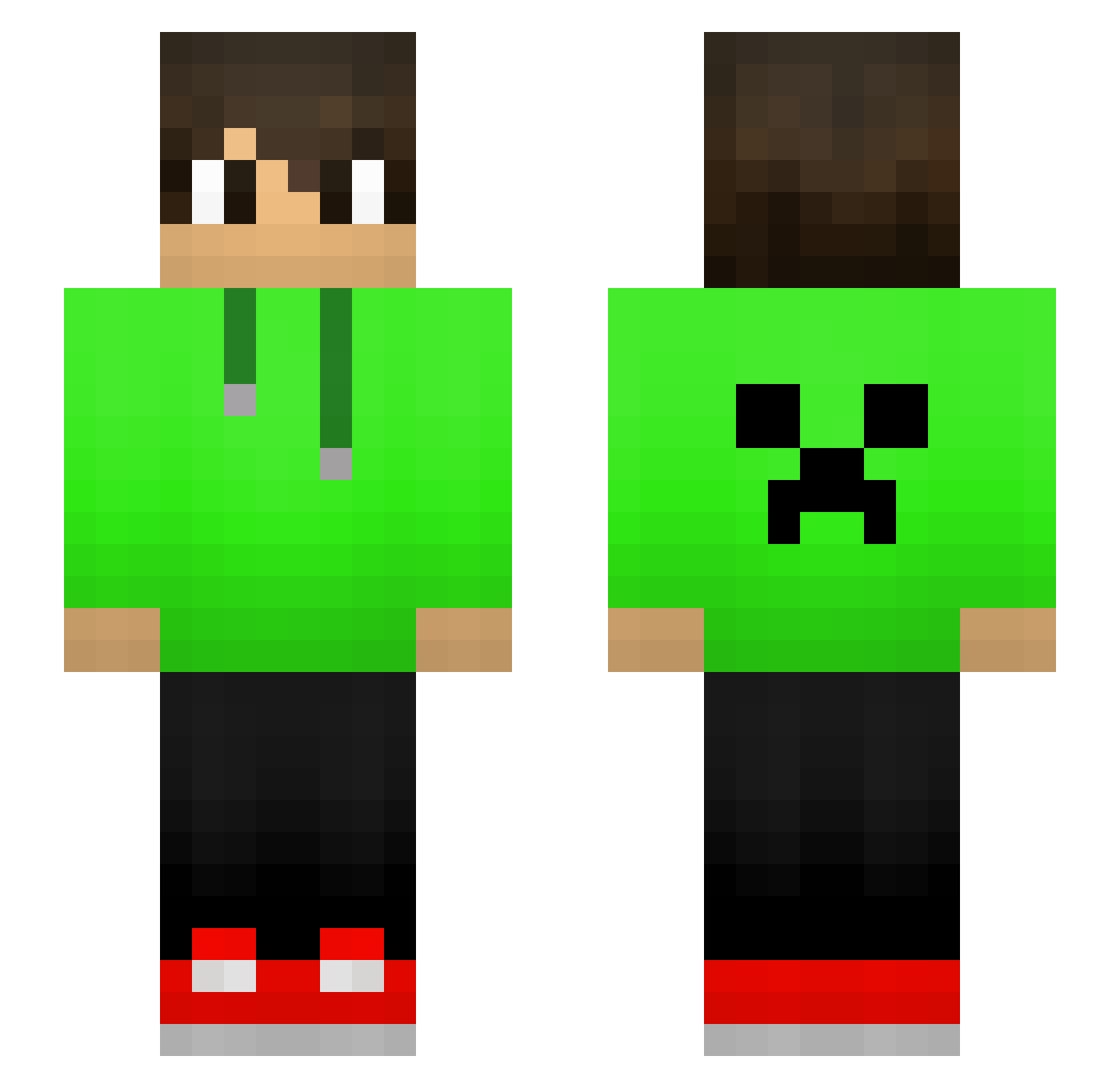SUPER_TIM3 Minecraft skin, front and back view
