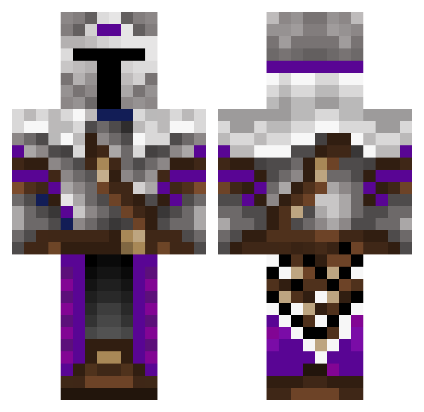 StateFarm07 Minecraft skin, front and back view