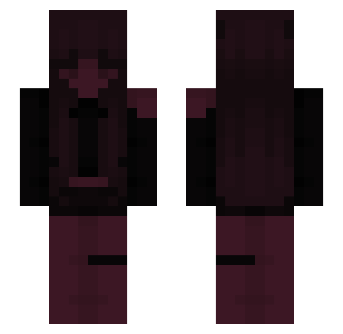 SchmiSchmis Minecraft skin, front and back view