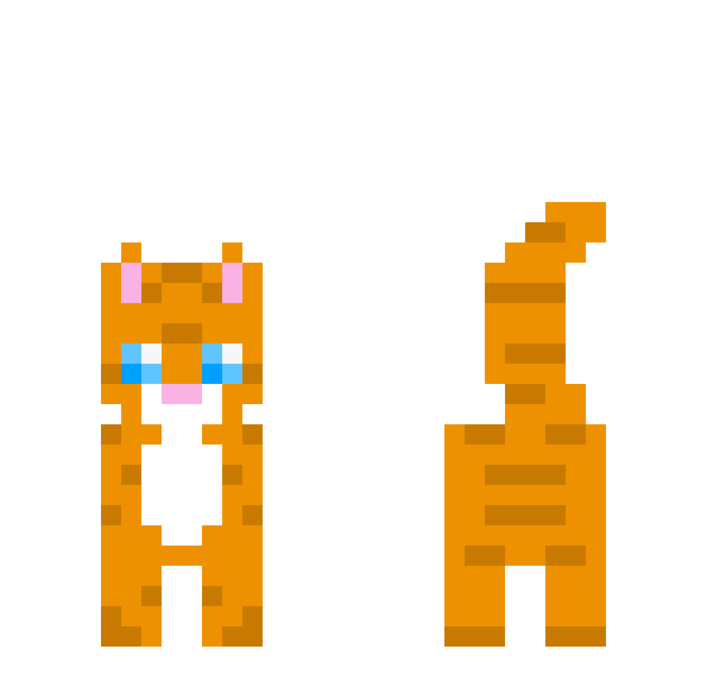 Suspensefulness Minecraft skin, front and back view