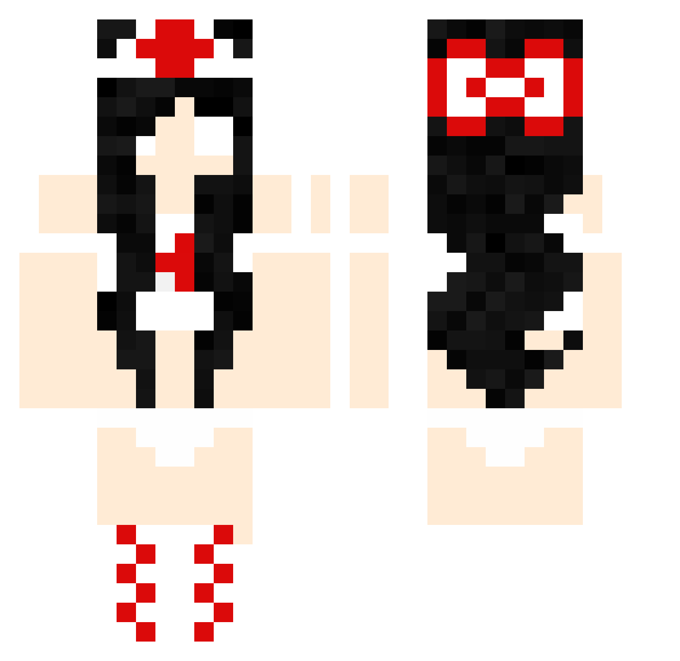 3rnag3rd Minecraft skin, front and back view