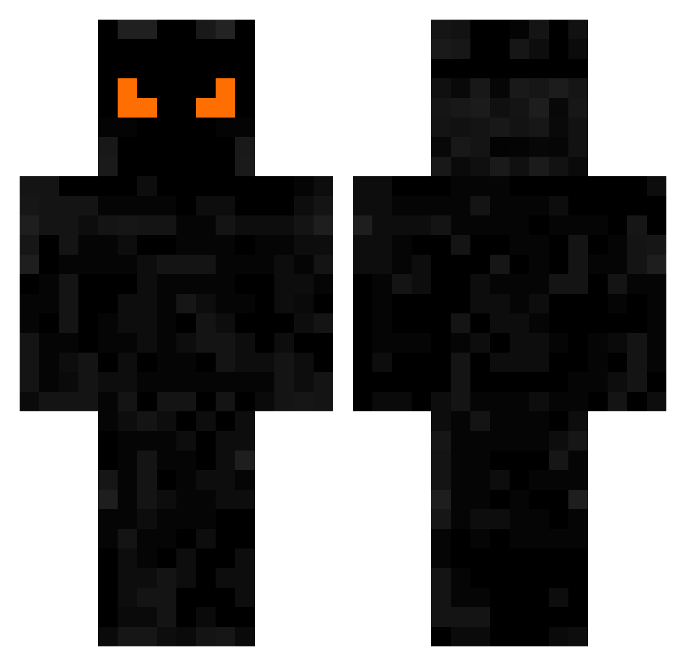 Taif Minecraft skin, front and back view