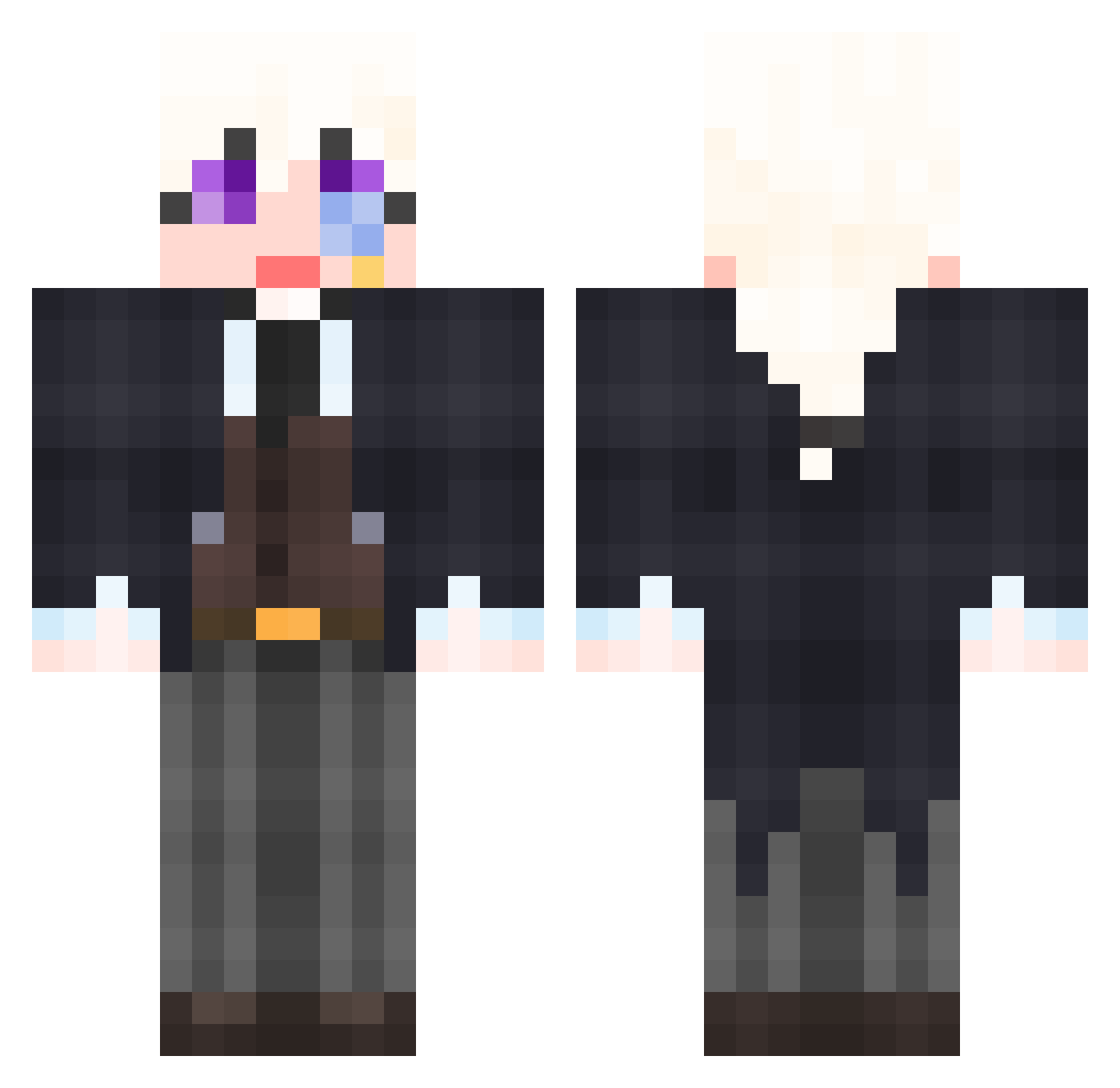 _JHR_ Minecraft skin, front and back view