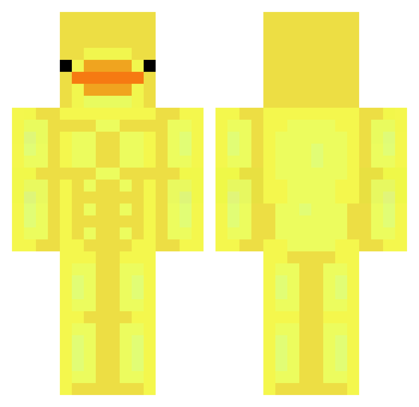 Maciejka13 Minecraft skin, front and back view