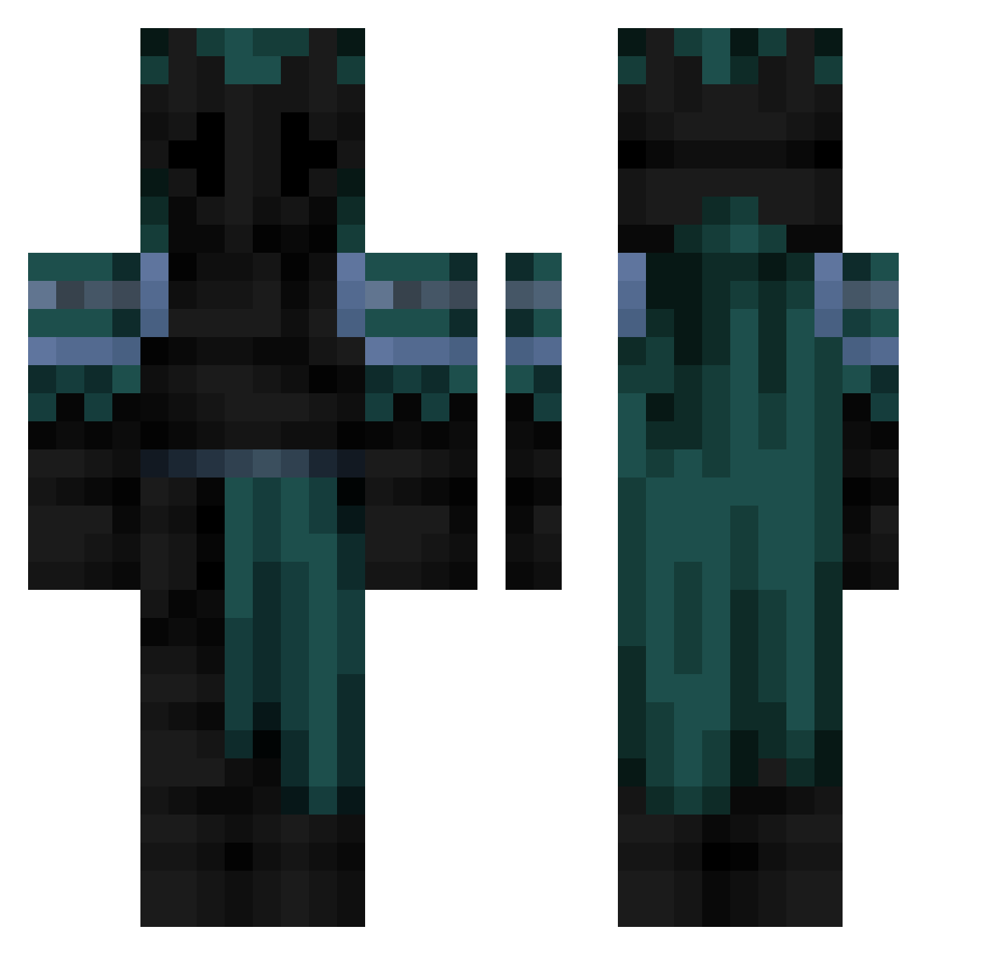 ThePhoenix132 Minecraft skin, front and back view