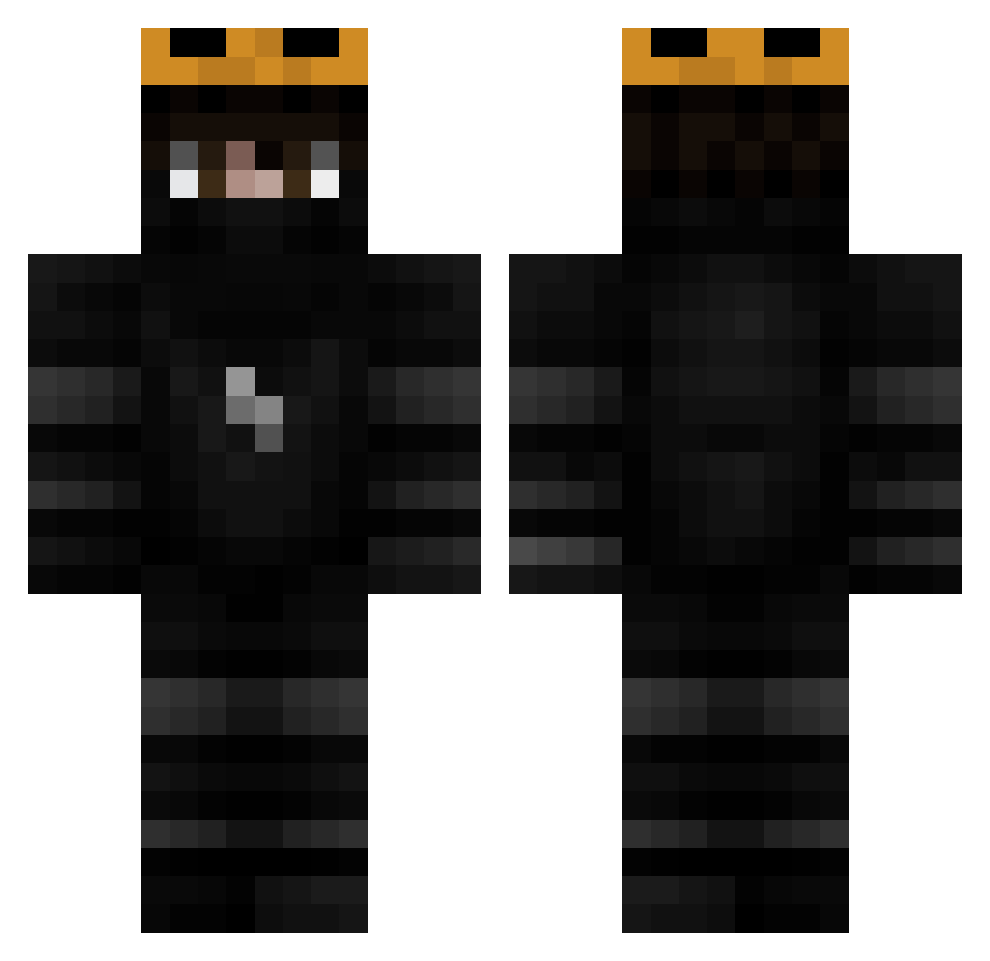 stuerzy Minecraft skin, front and back view