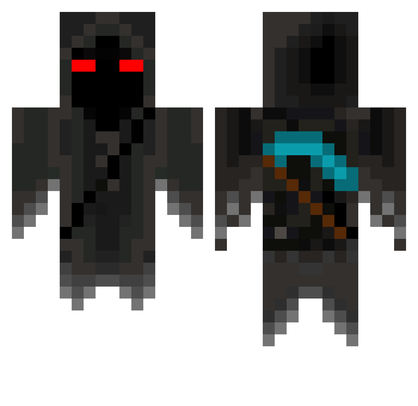 Welshman Minecraft skin, front and back view