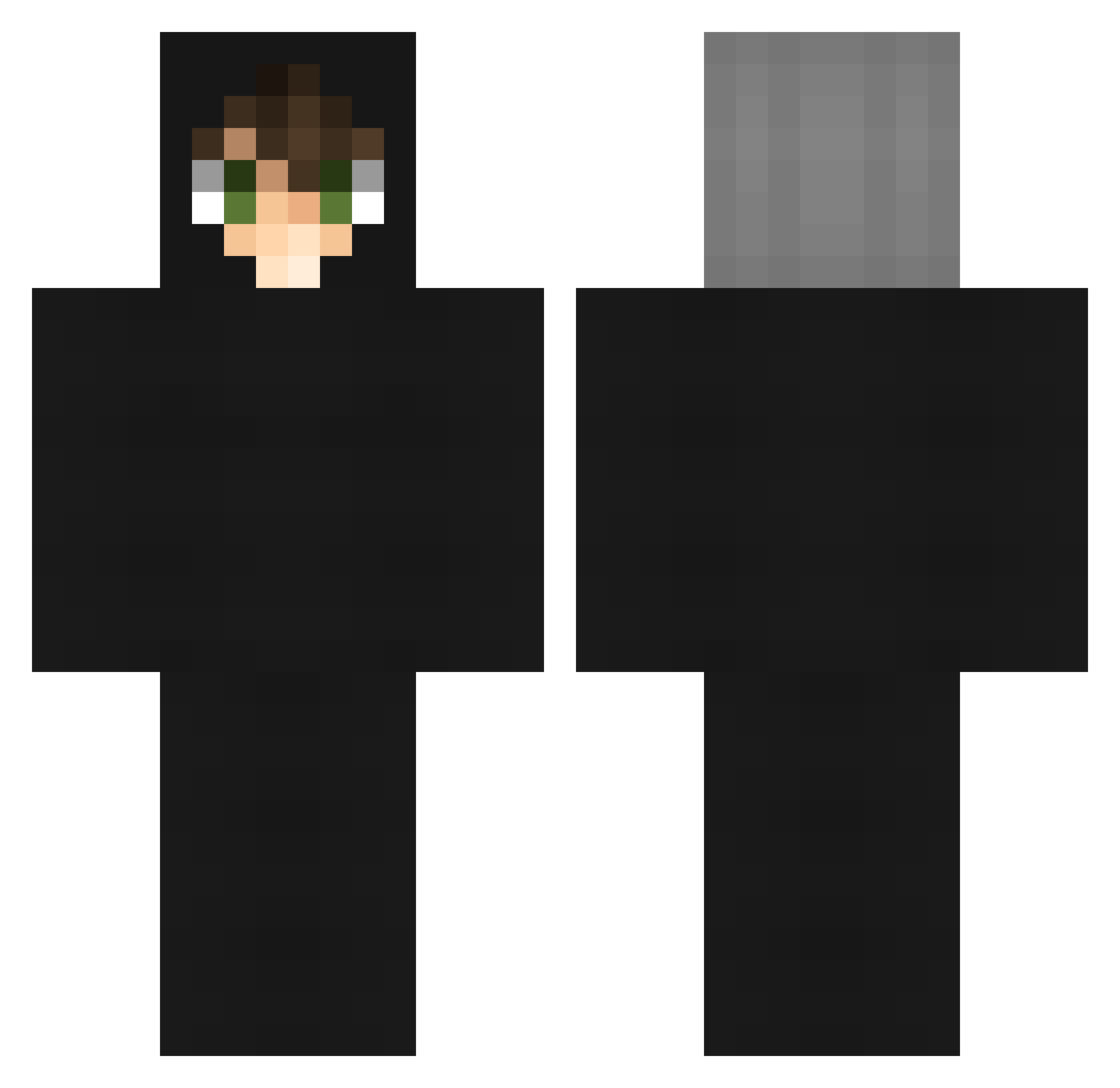 Tylarzz Minecraft skin, front and back view