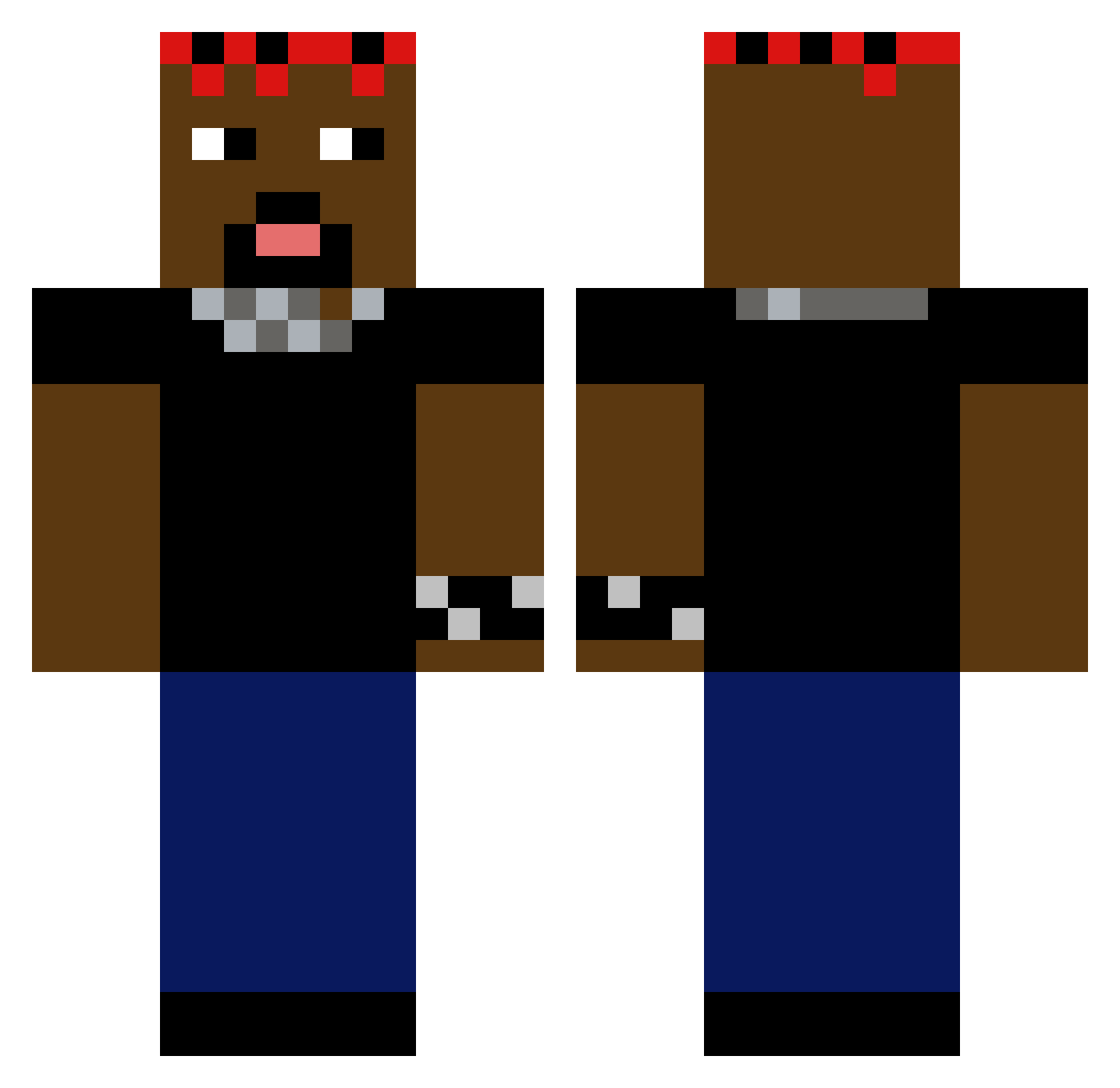 i_like_beans_haw Minecraft skin, front and back view