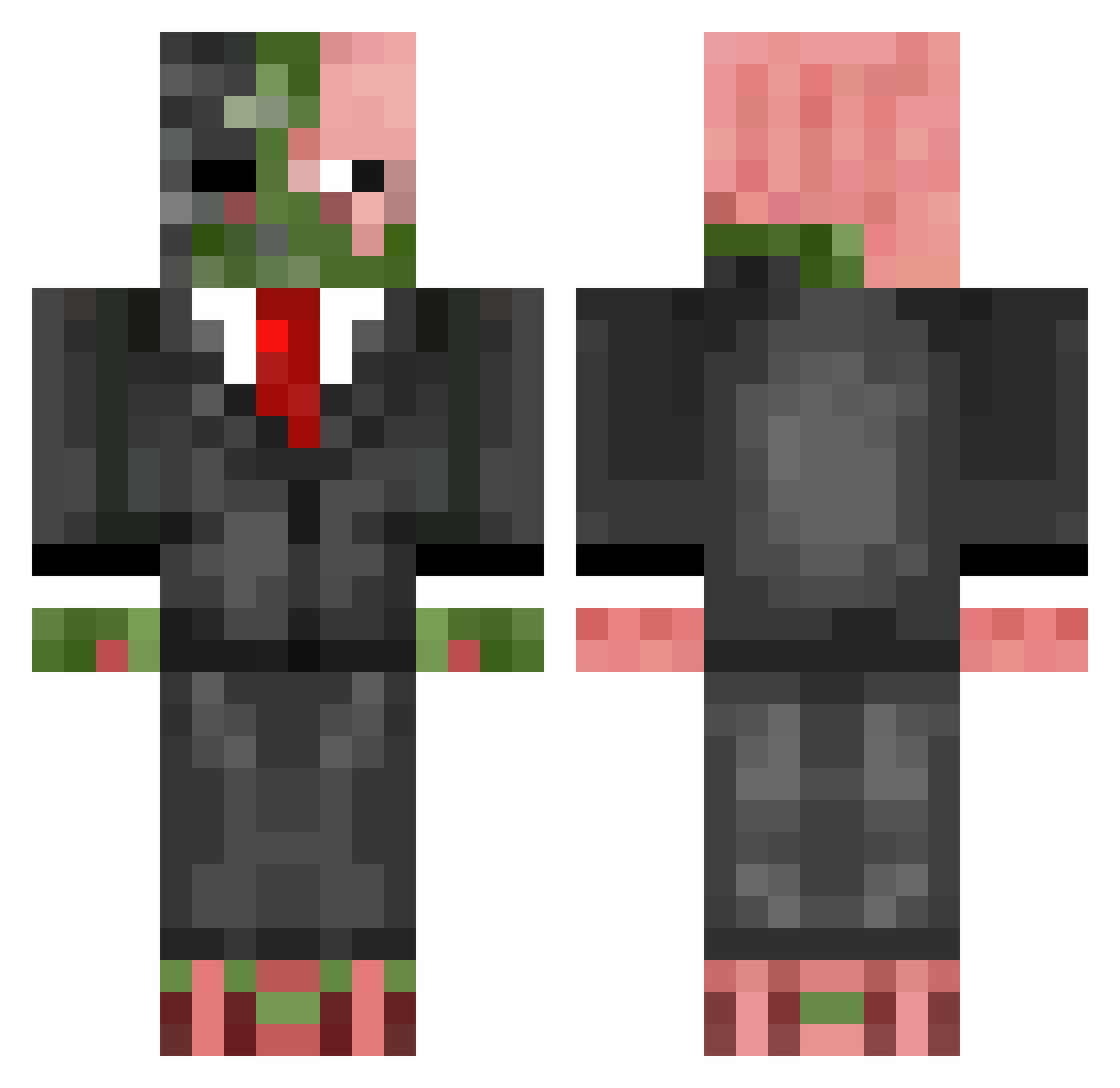 K_K_P Minecraft skin, front and back view
