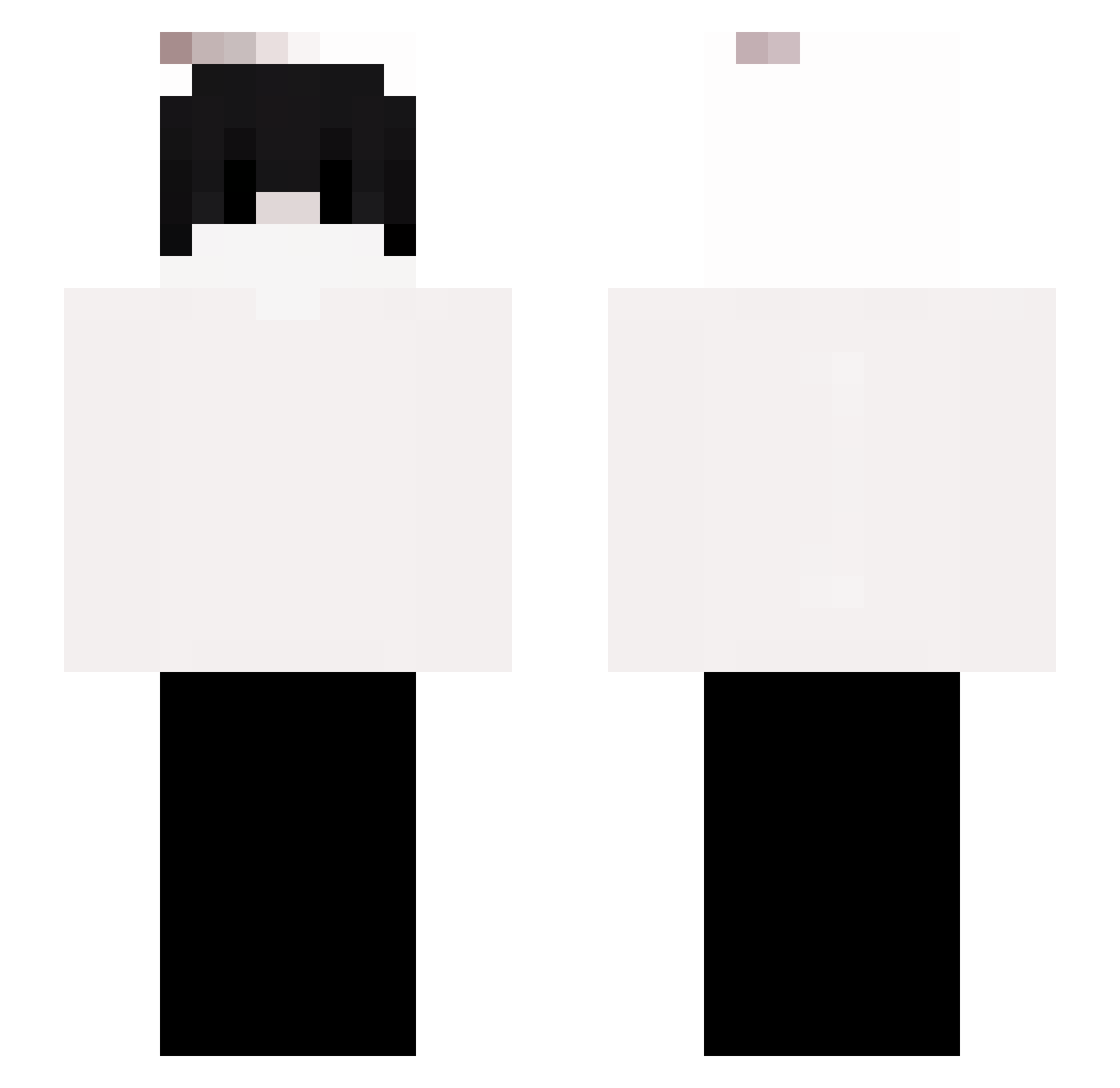 StrykerToff Minecraft skin, front and back view