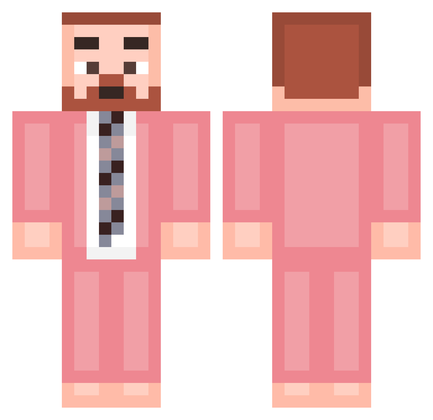 AntoooZ Minecraft skin, front and back view